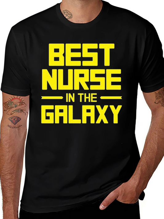 Best Nurse in the Galaxy Black Graphic Tee