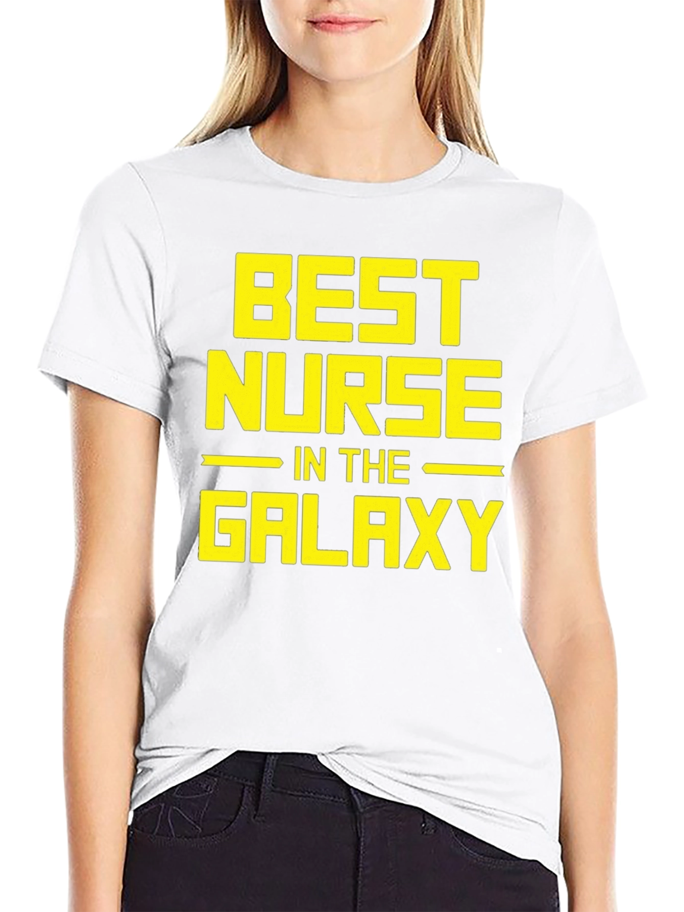 Best Nurse in the Galaxy Black Graphic Tee