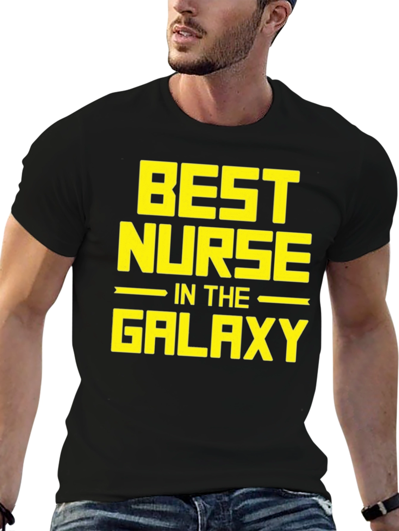 Best Nurse in the Galaxy Black Graphic Tee