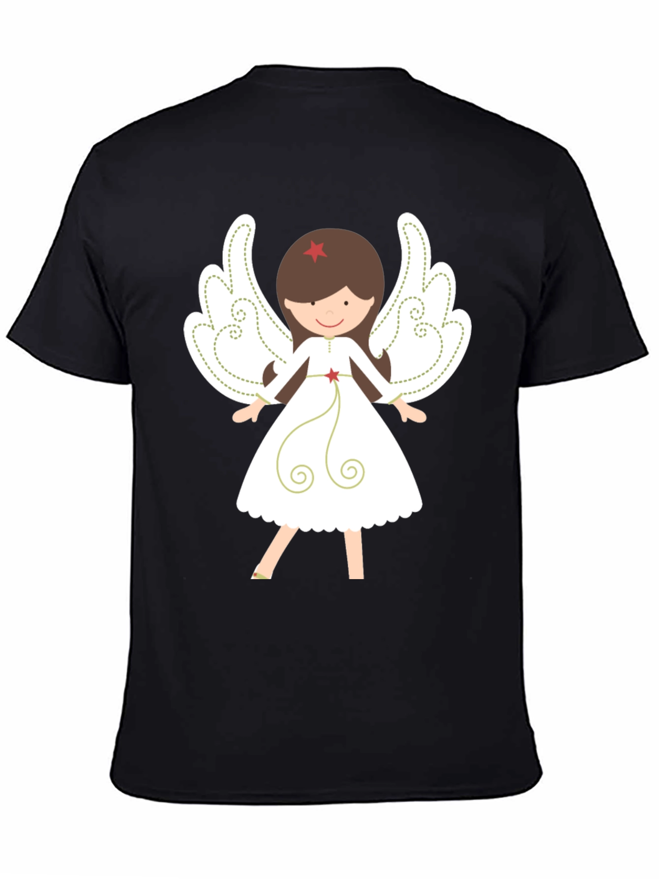 Angel Graphic Tee - Festive Holiday Shirt