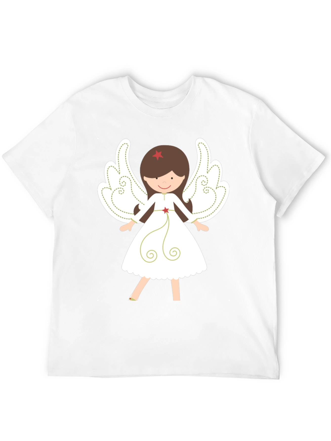 Angel Graphic Tee - Festive Holiday Shirt