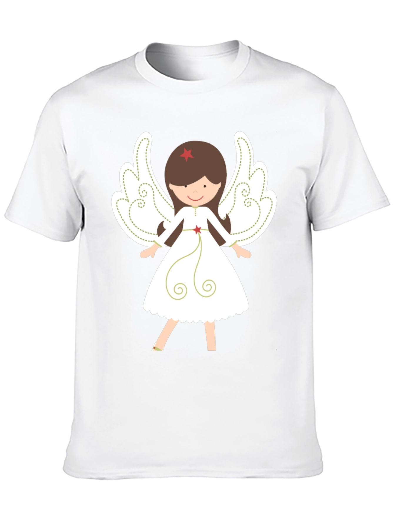 Angel Graphic Tee - Festive Holiday Shirt