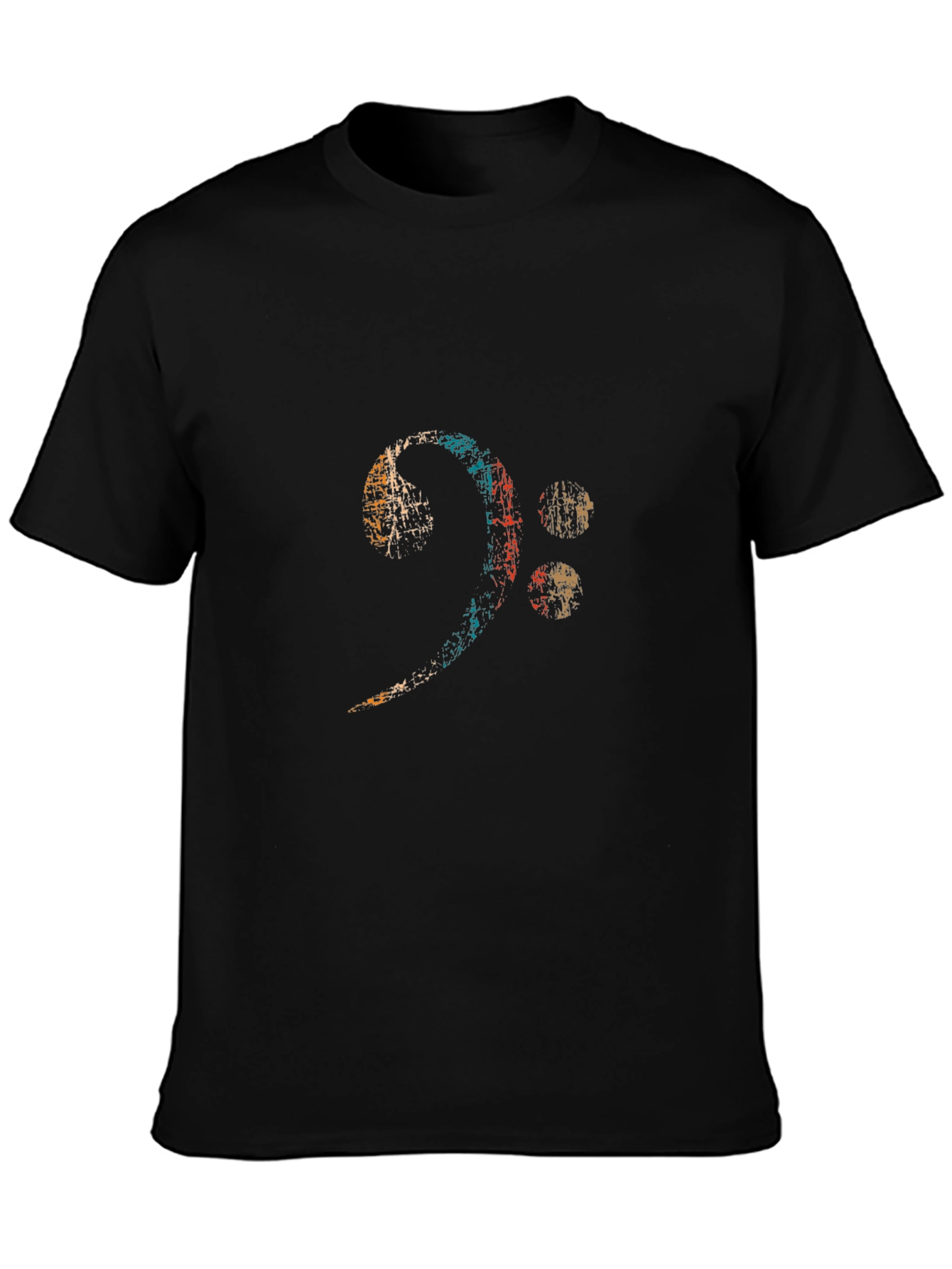 Bass Clef Music T-Shirt - Black