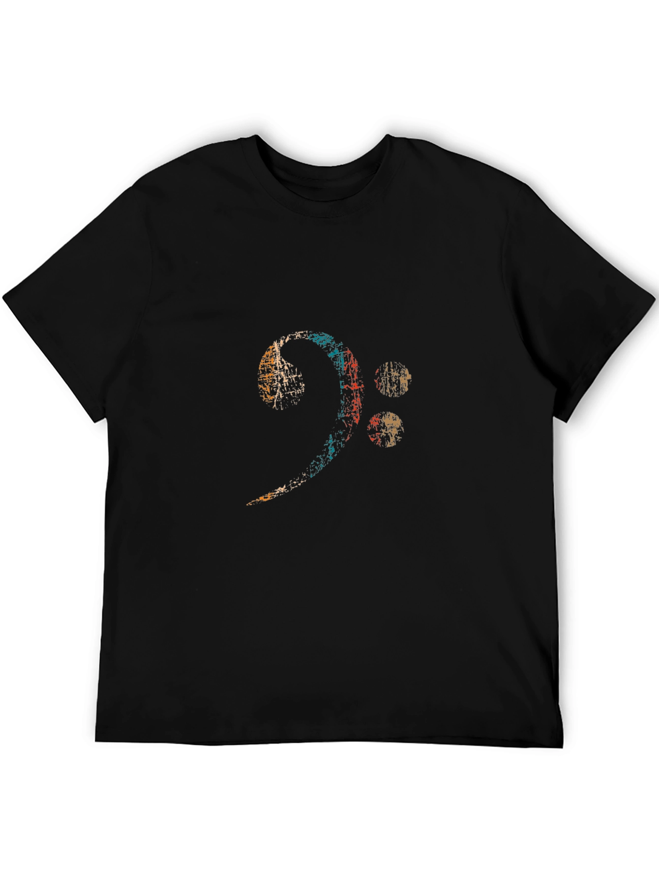 Bass Clef Music T-Shirt - Black
