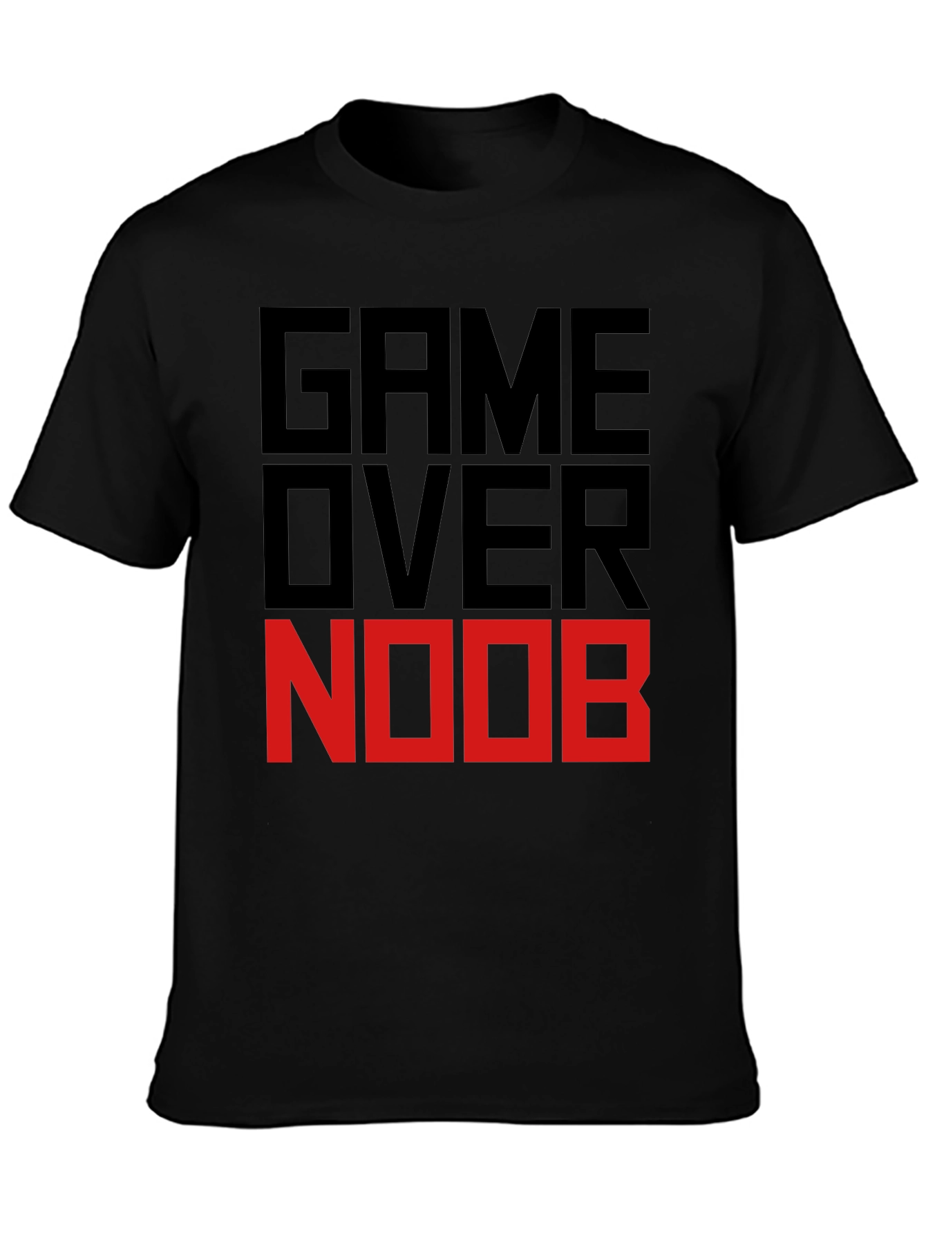 Game Over Noob Black T-Shirt