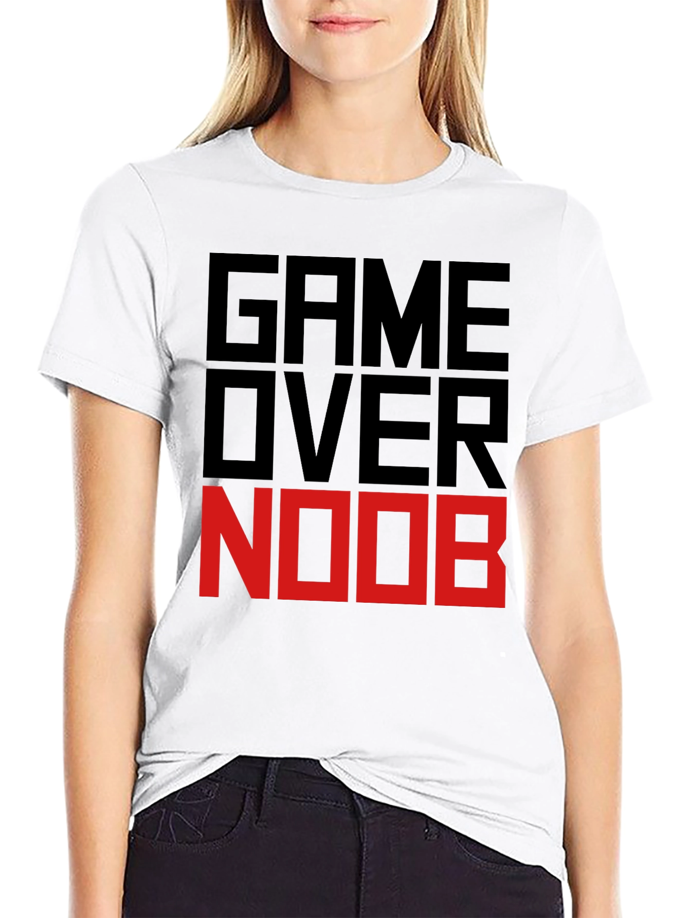 Game Over Noob Black T-Shirt