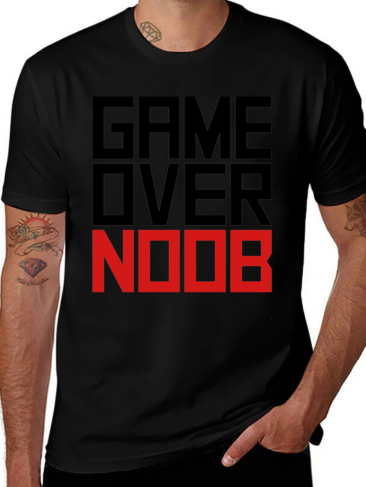 Game Over Noob Black T-Shirt