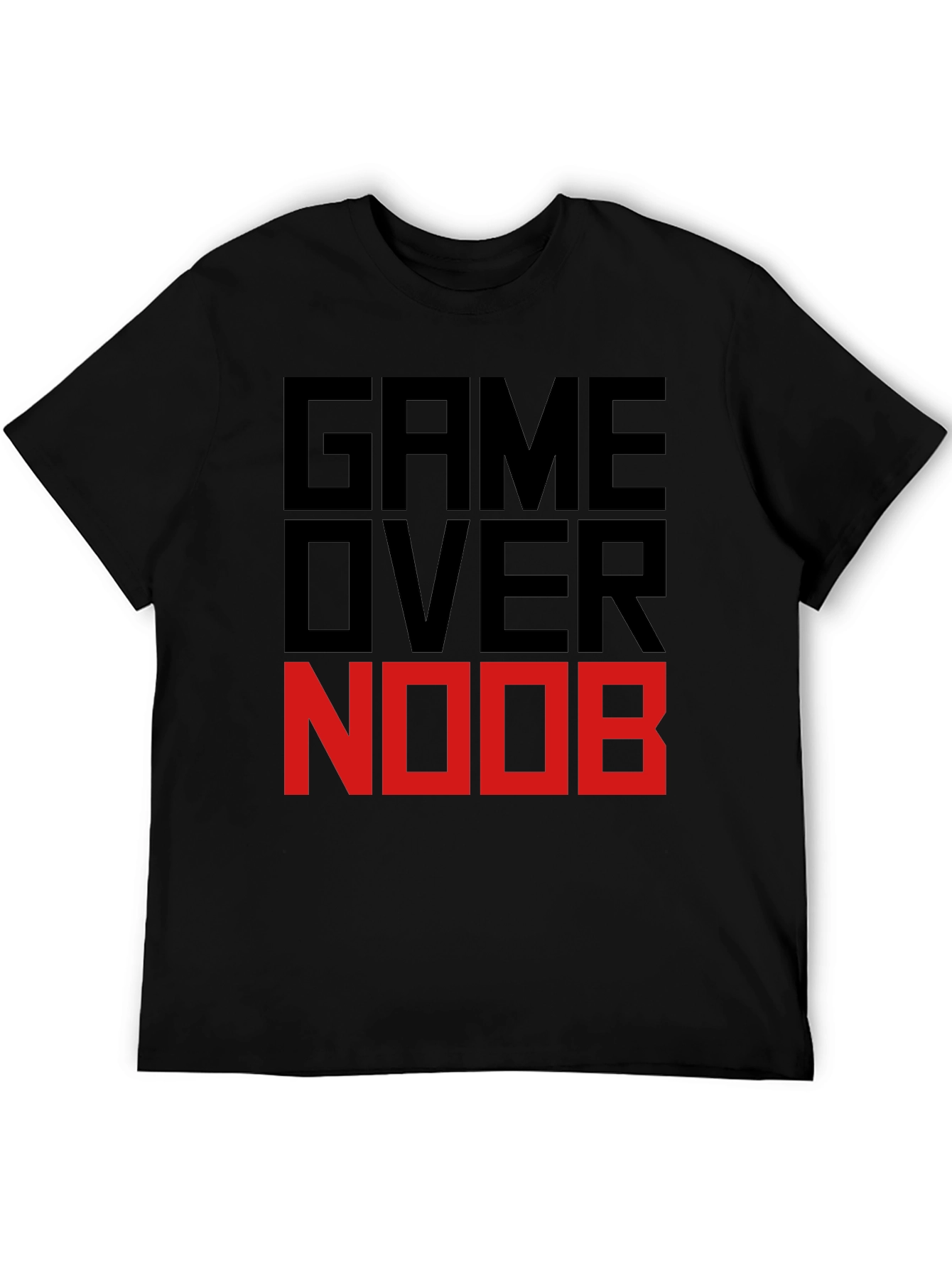 Game Over Noob Black T-Shirt