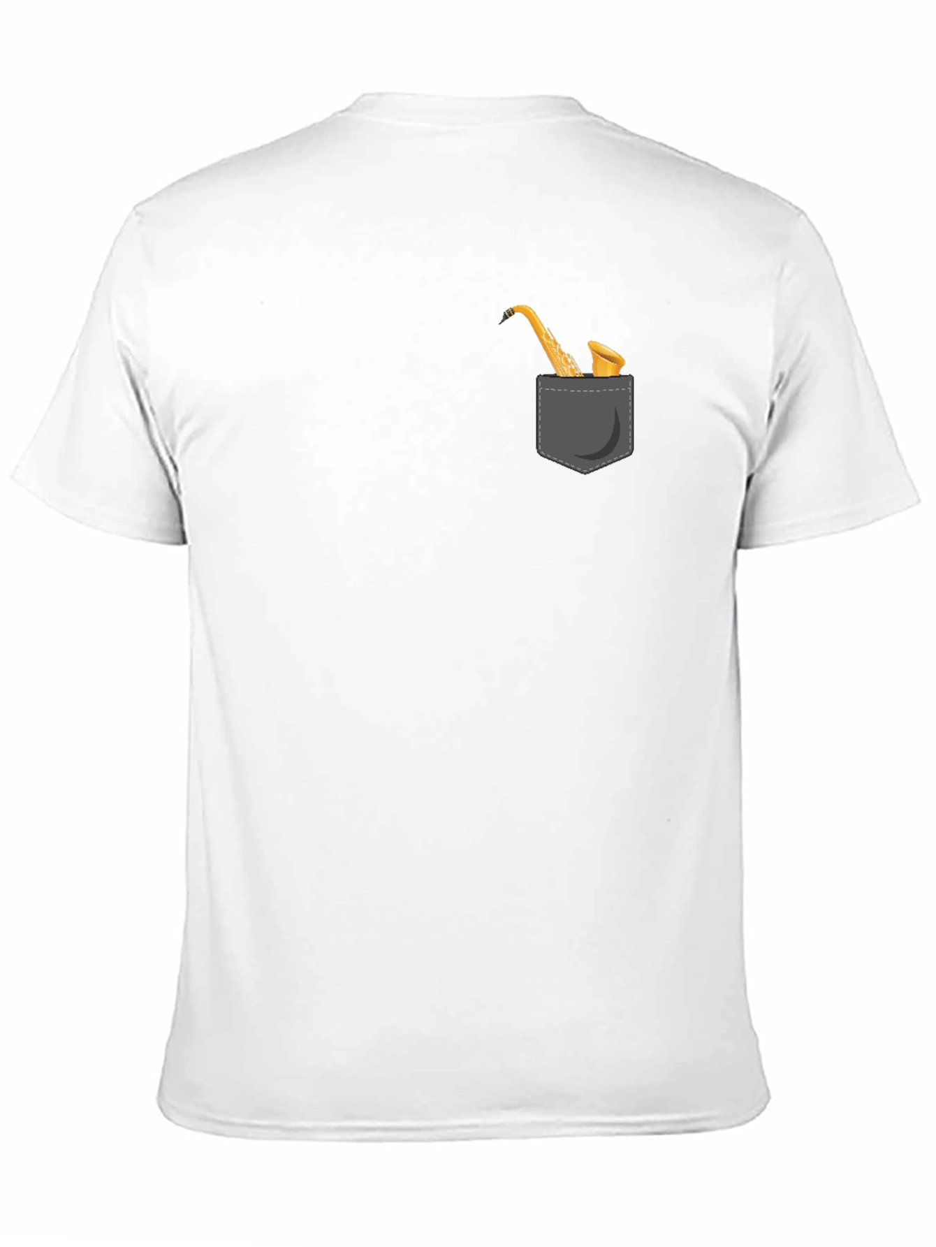 Saxophone Pocket Graphic Tee - Musician Style