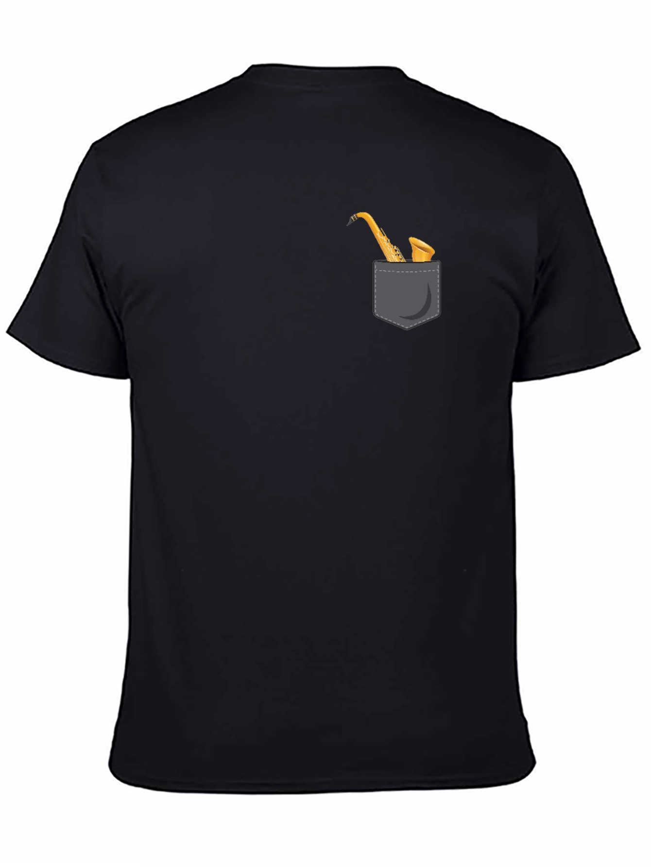 Saxophone Pocket Graphic Tee - Musician Style