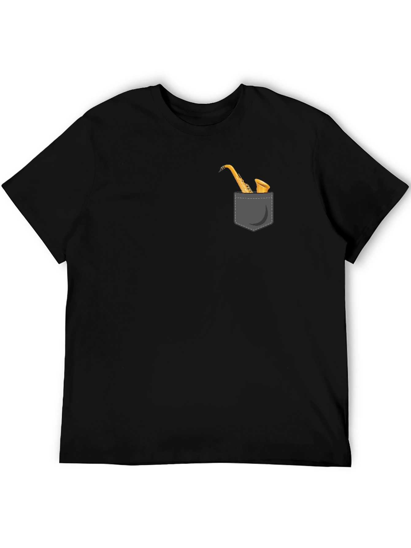 Saxophone Pocket Graphic Tee - Musician Style