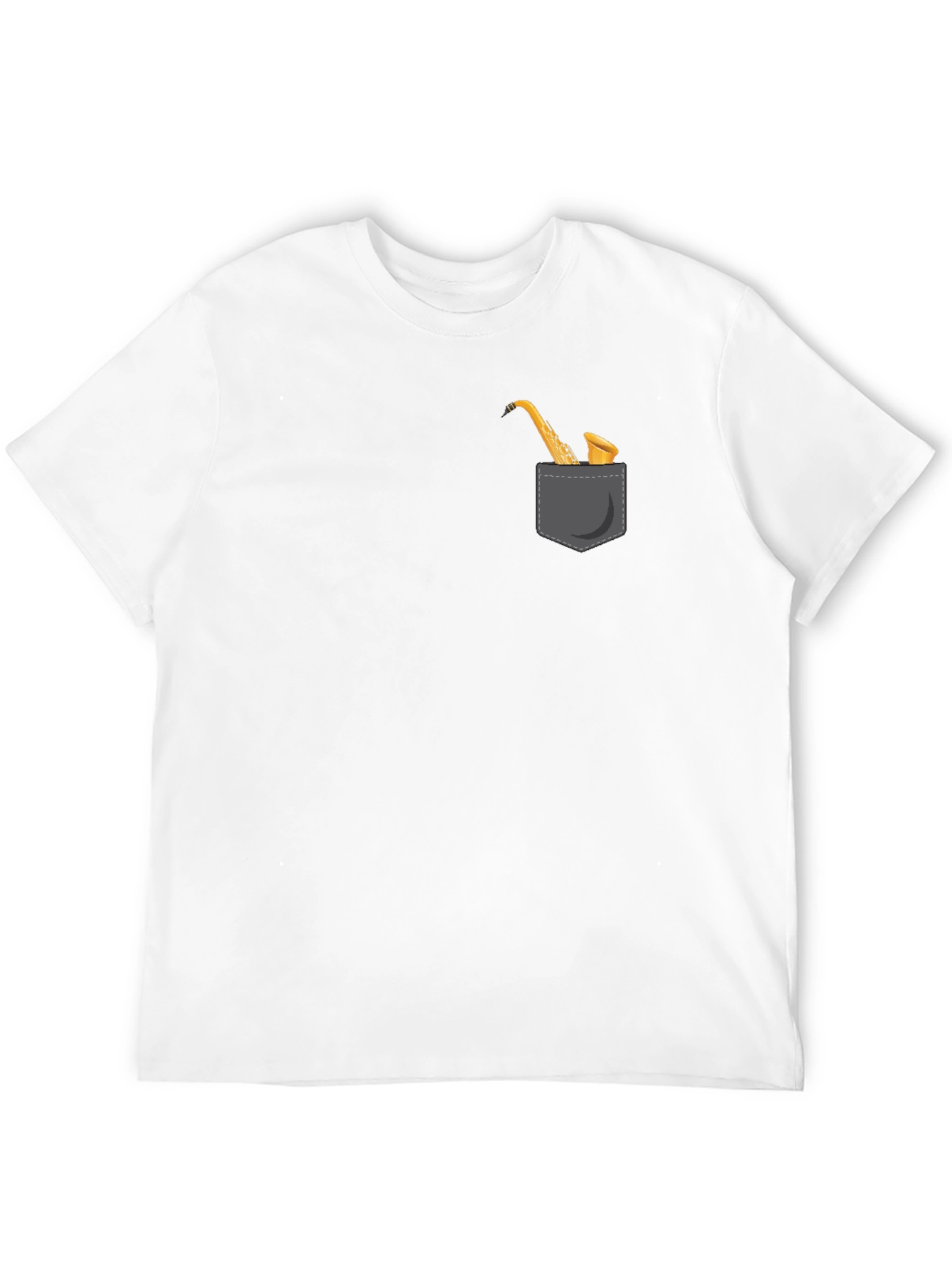 Saxophone Pocket Graphic Tee - Musician Style
