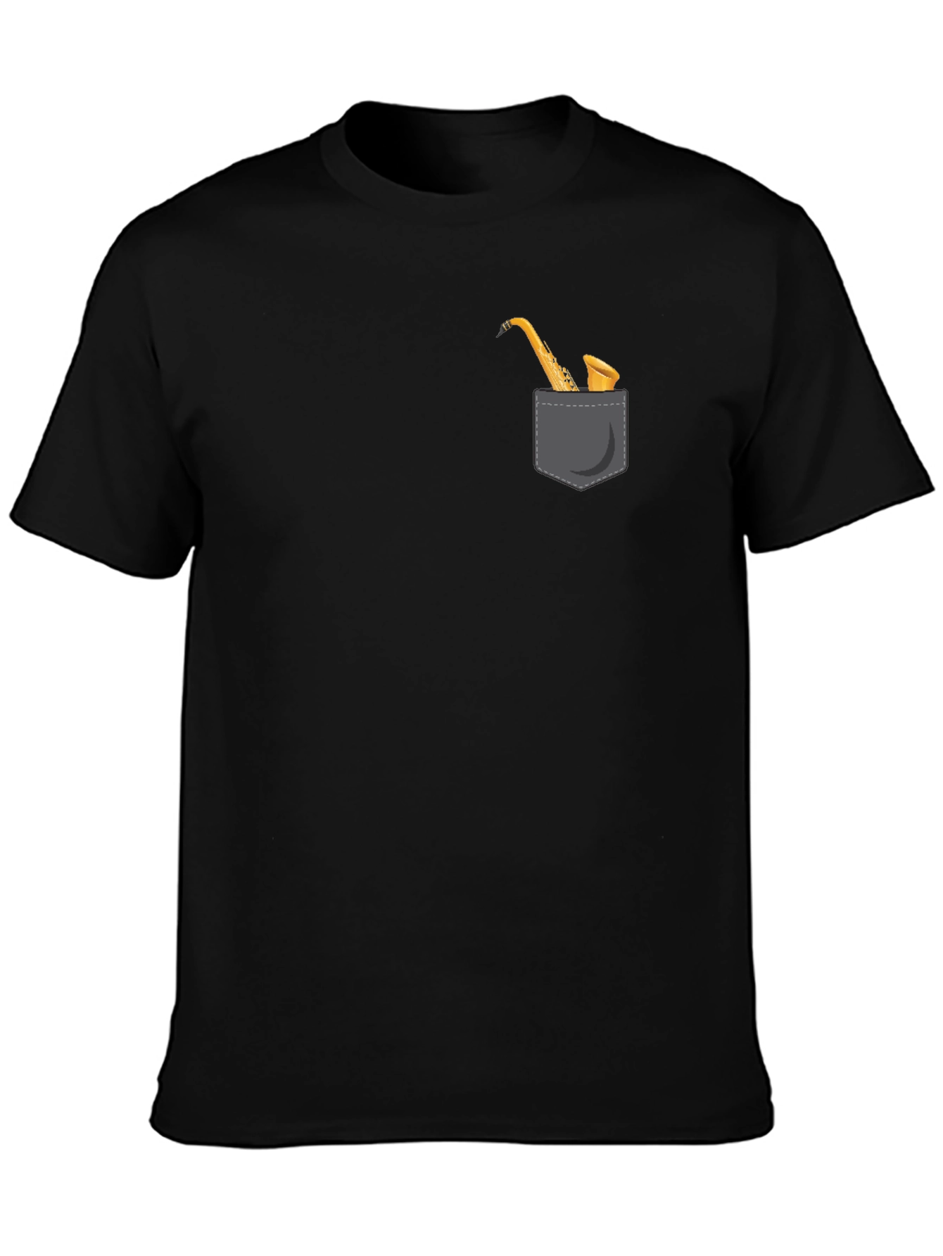 Saxophone Pocket Graphic Tee - Musician Style