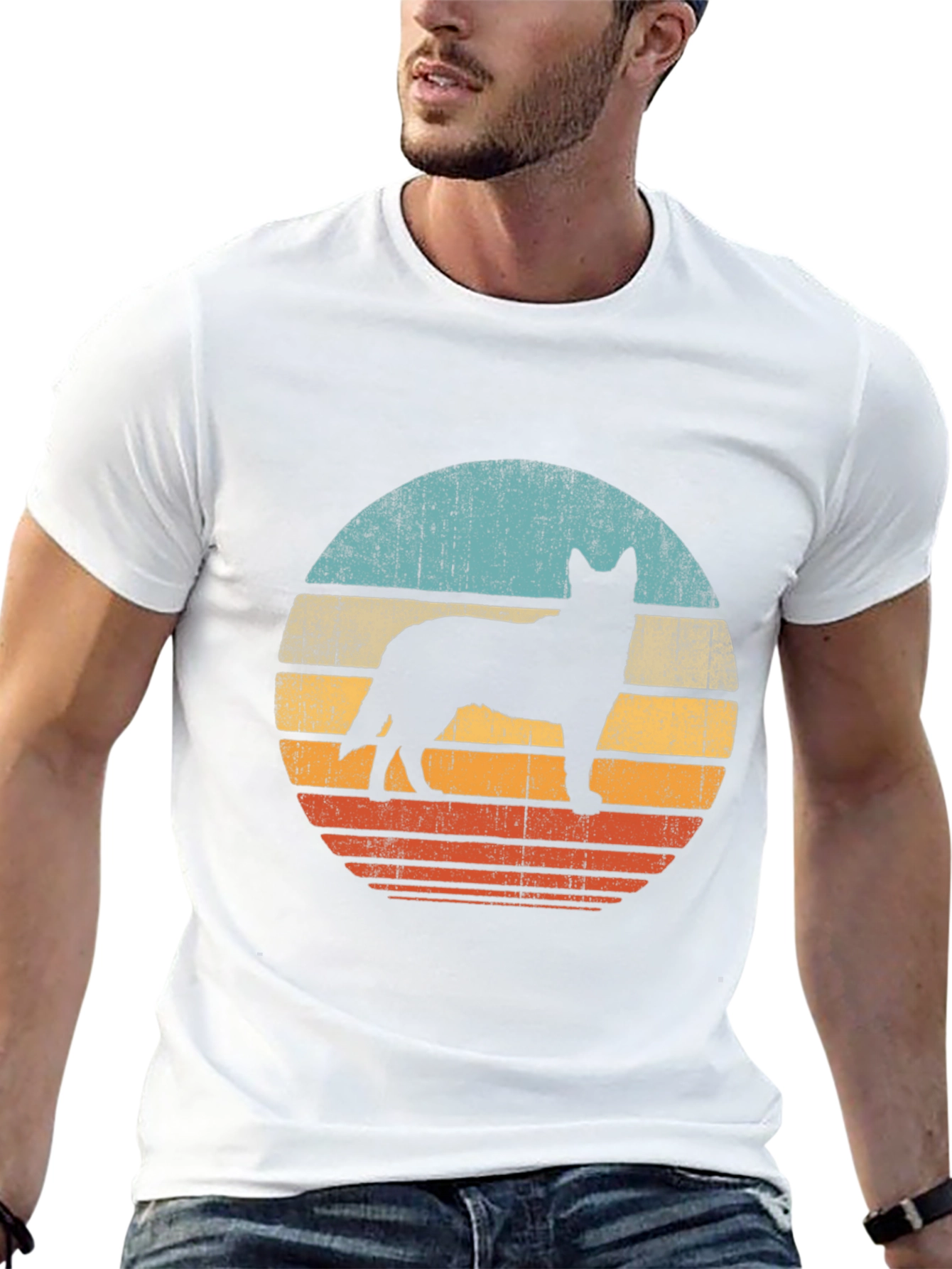 Retro Dog Silhouette T-Shirt