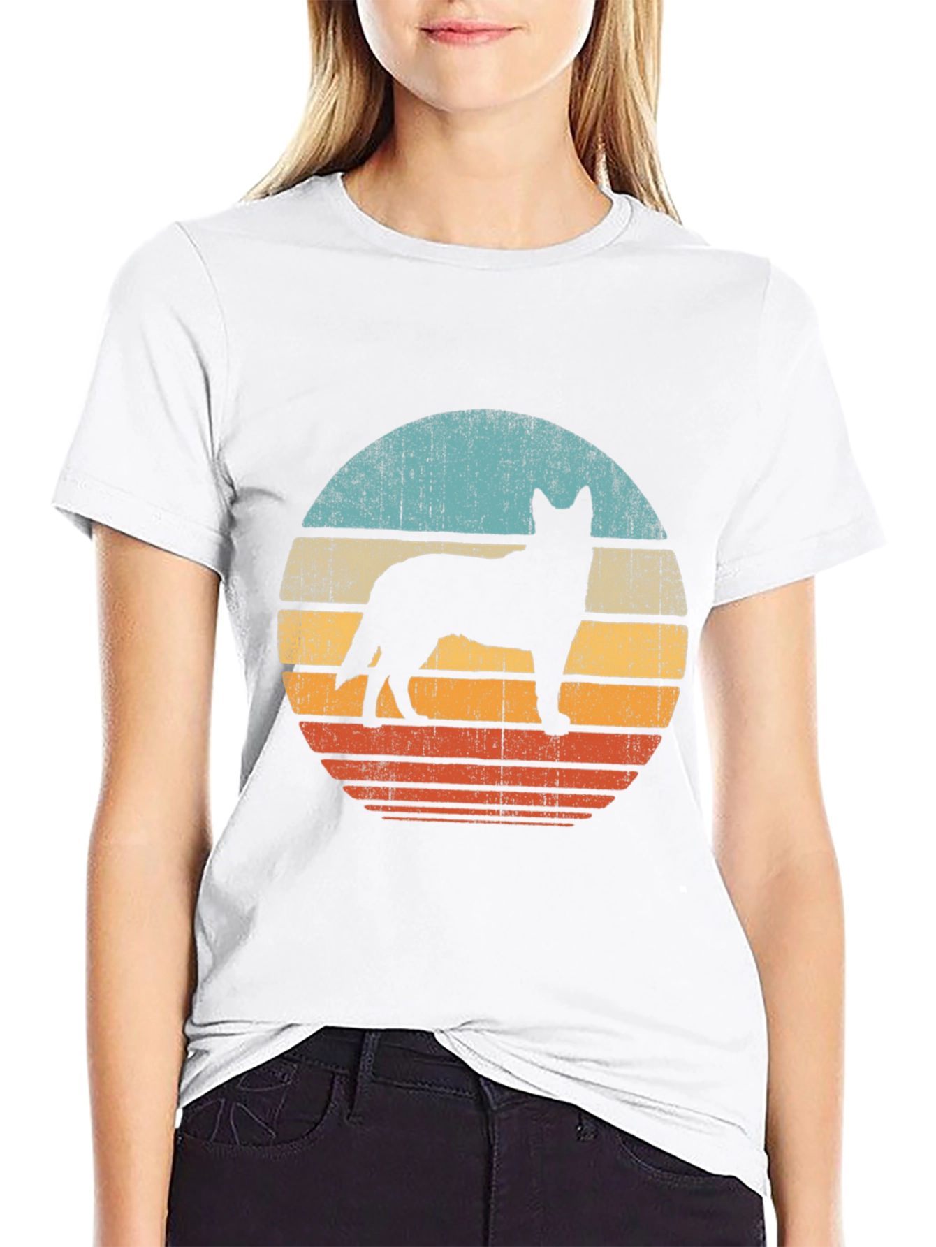 Retro Dog Silhouette T-Shirt