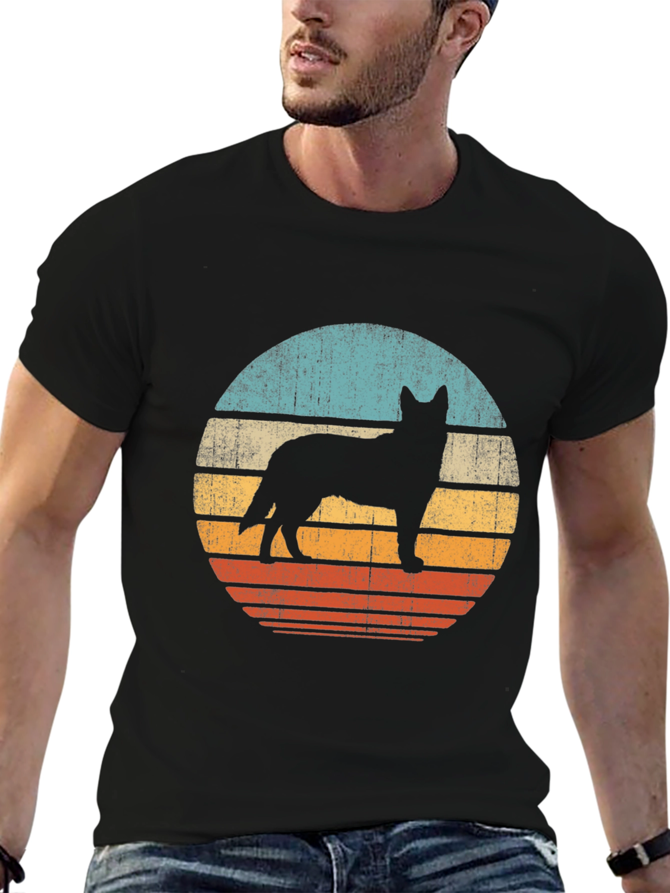 Retro Dog Silhouette T-Shirt
