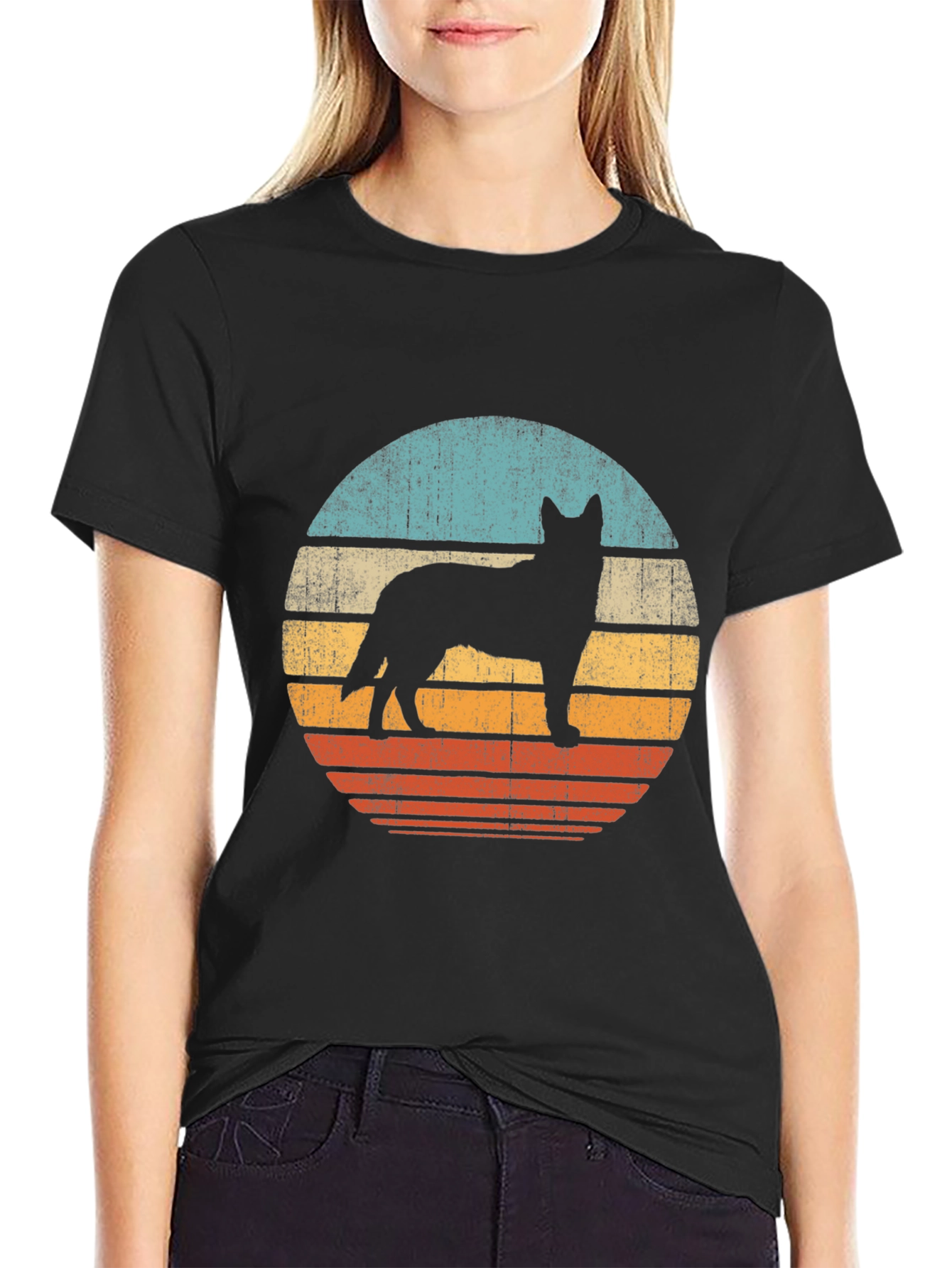 Retro Dog Silhouette T-Shirt