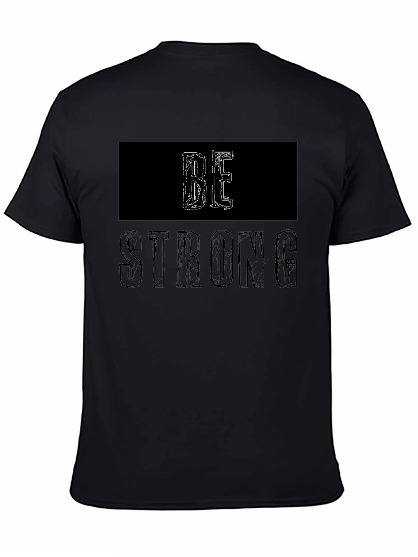 Be Strong Graphic Tee - Black