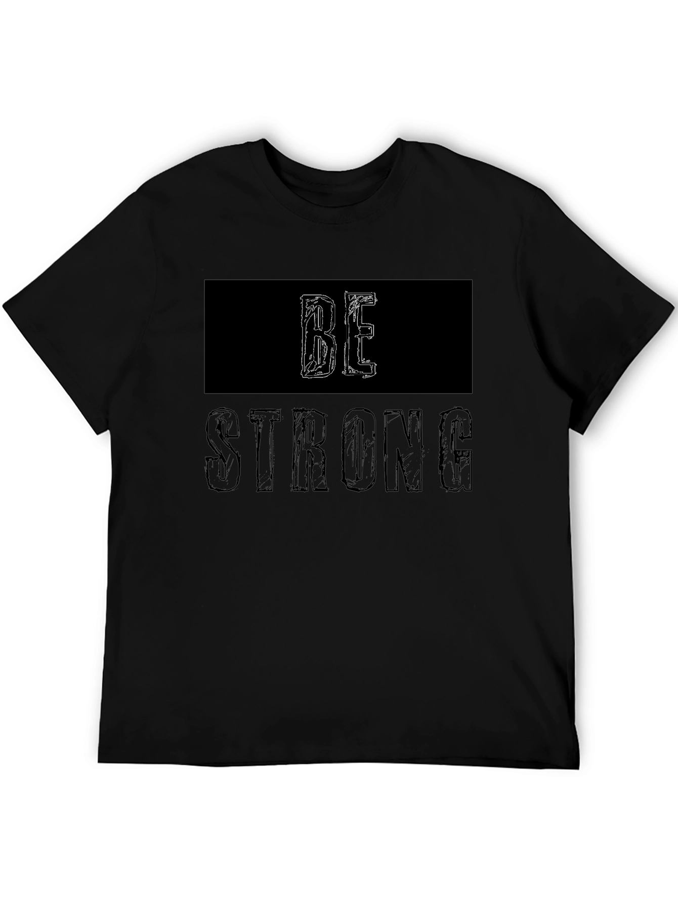 Be Strong Graphic Tee - Black