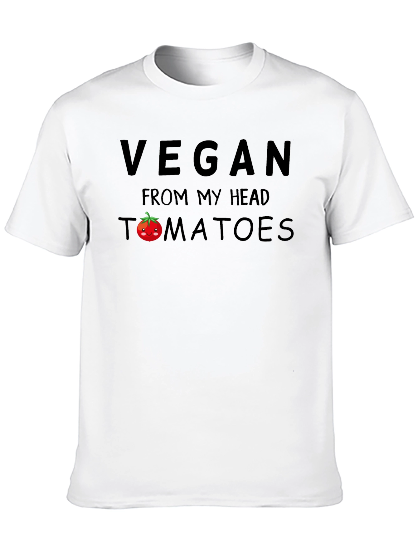 Vegan From My Head Tomatoes Funny T-Shirt
