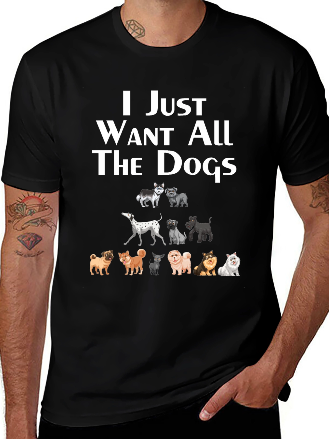 I Just Want All The Dogs T-Shirt