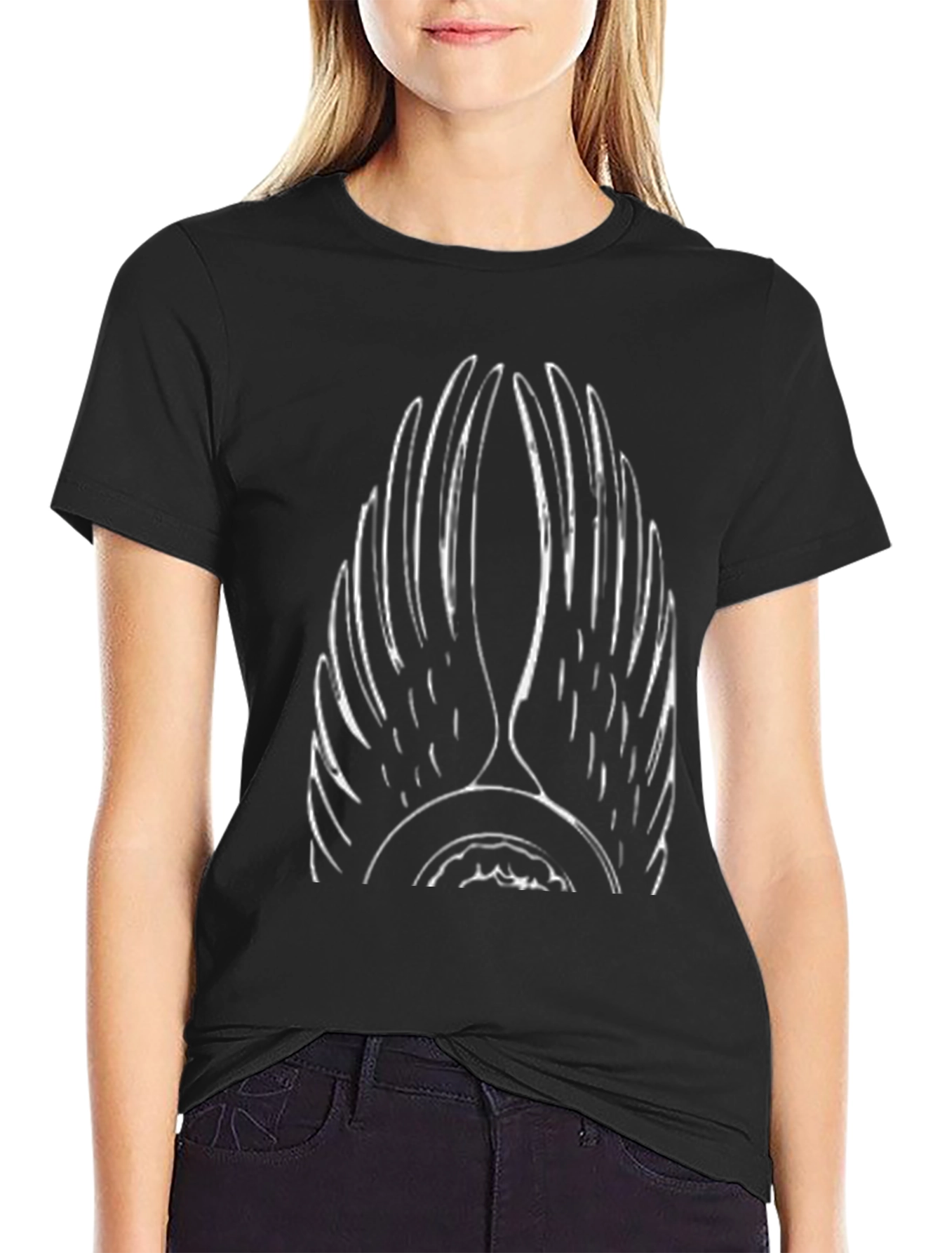 Wings Graphic Tee - Stylish Black Cotton Shirt