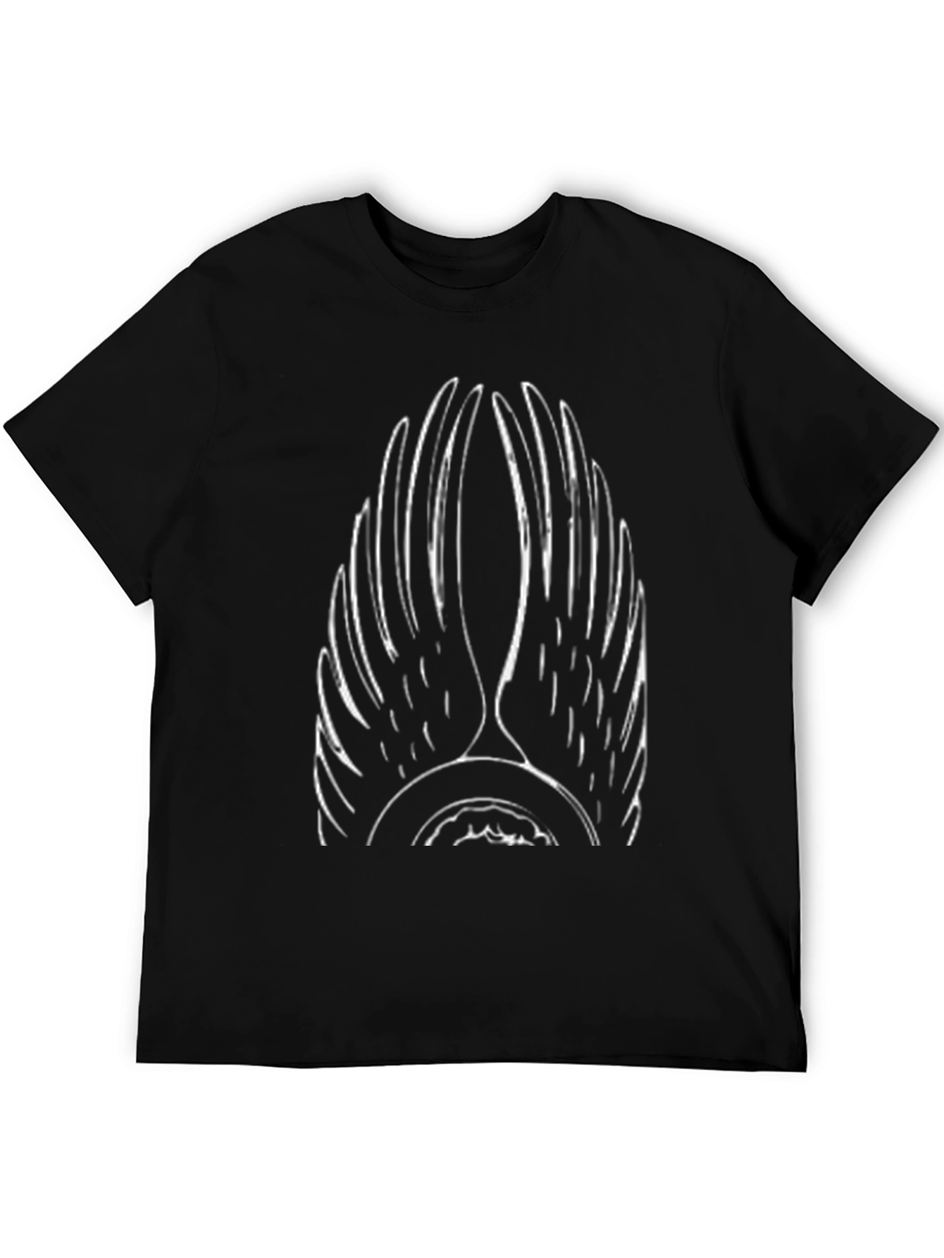 Wings Graphic Tee - Stylish Black Cotton Shirt