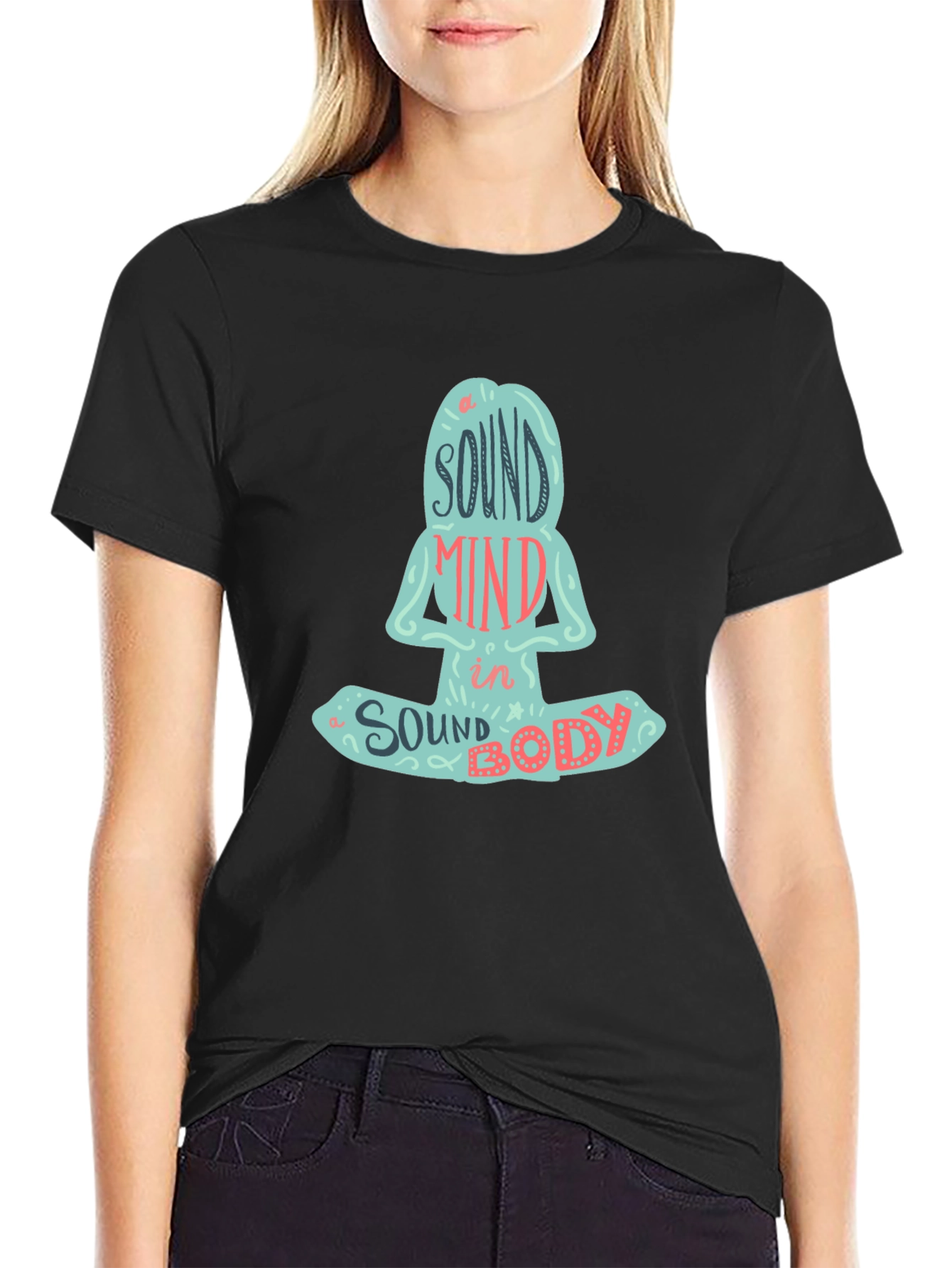 Sound Mind in a Sound Body Yoga Meditation T-Shirt
