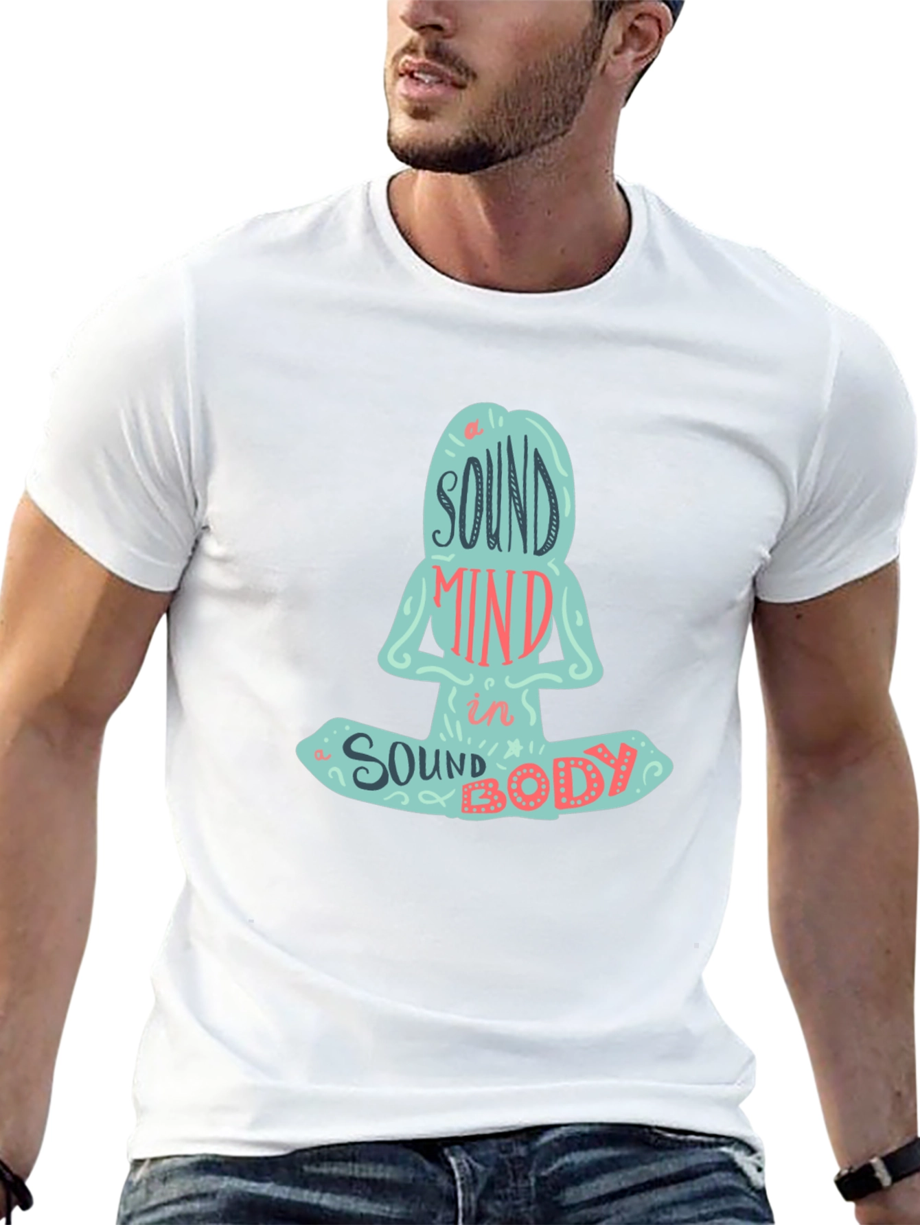 Sound Mind in a Sound Body Yoga Meditation T-Shirt