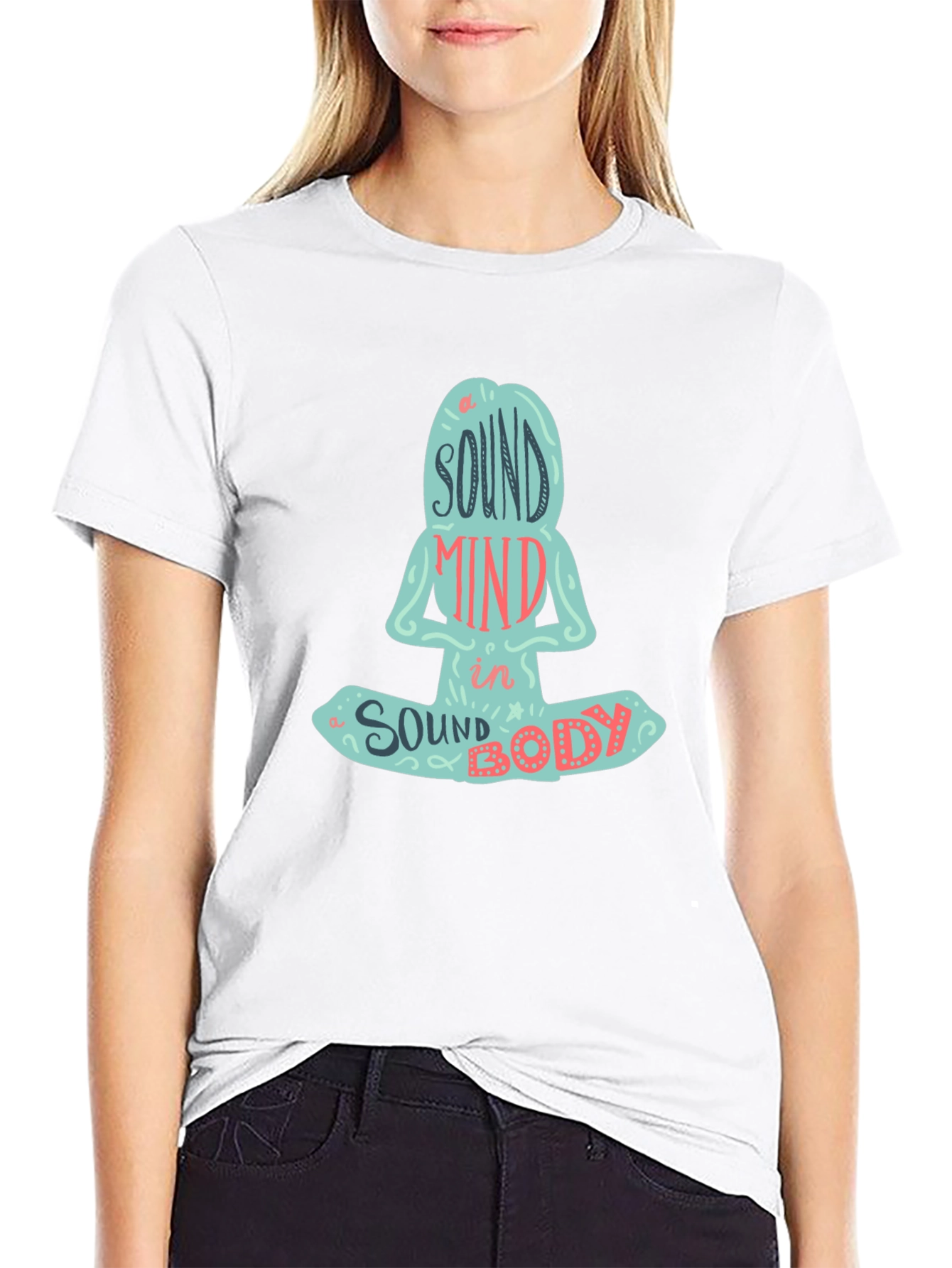 Sound Mind in a Sound Body Yoga Meditation T-Shirt