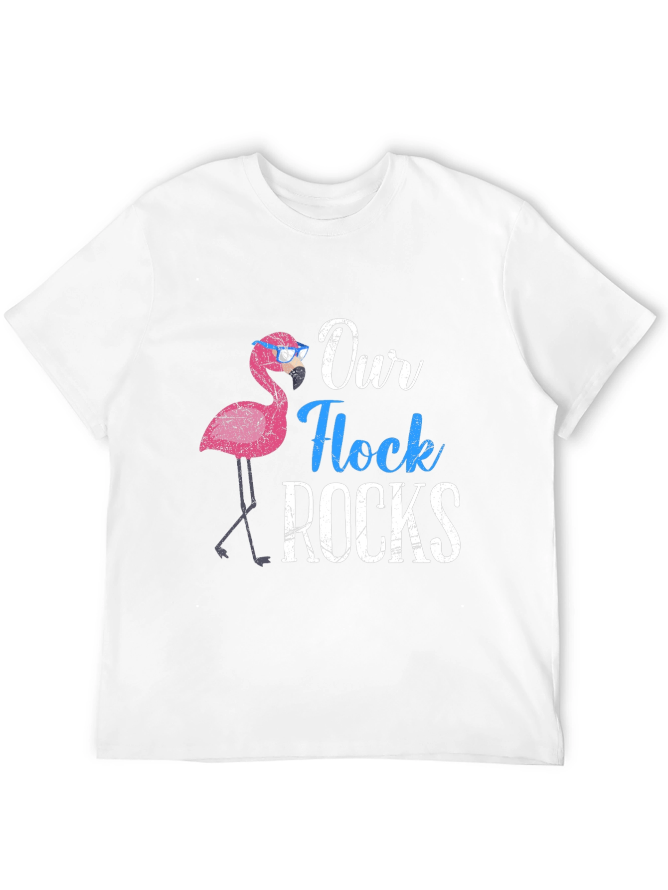 Our Flock Rocks Flamingo T-Shirt