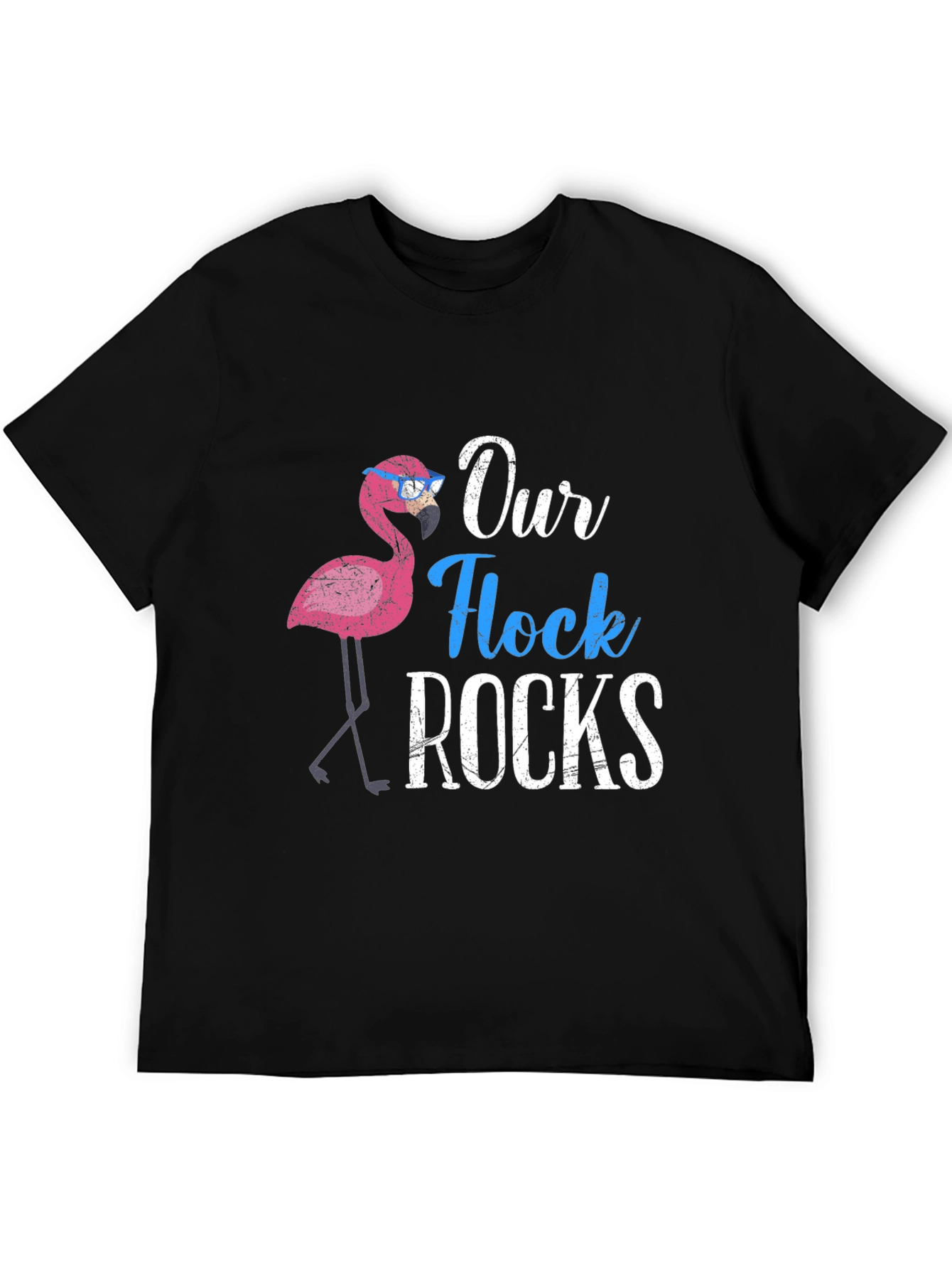 Our Flock Rocks Flamingo T-Shirt