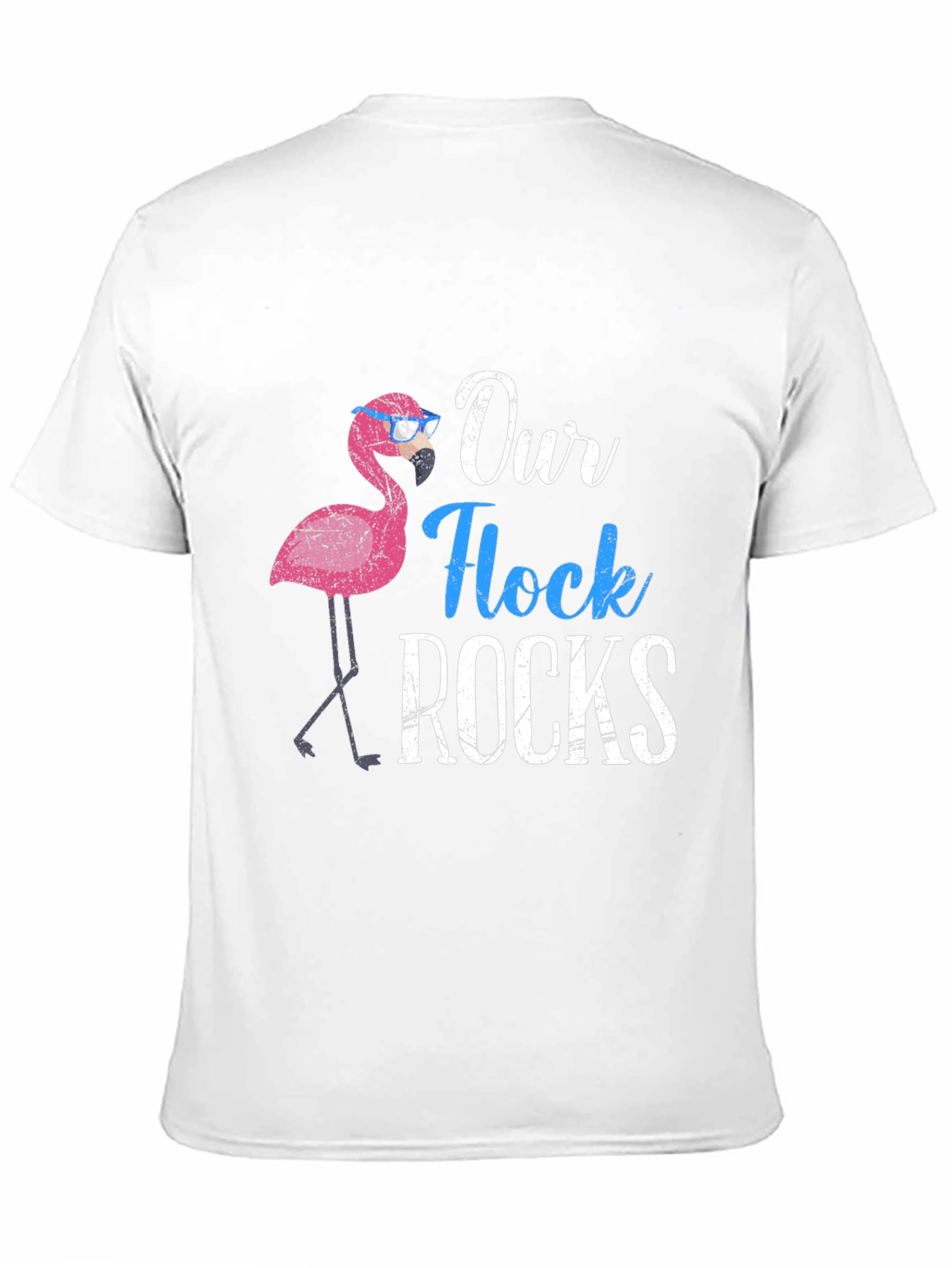 Our Flock Rocks Flamingo T-Shirt