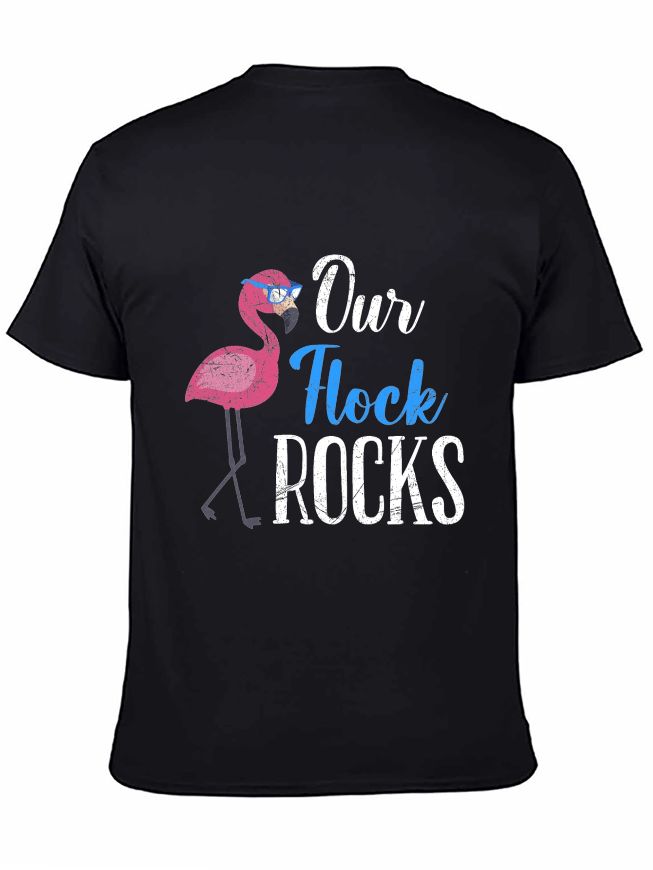 Our Flock Rocks Flamingo T-Shirt
