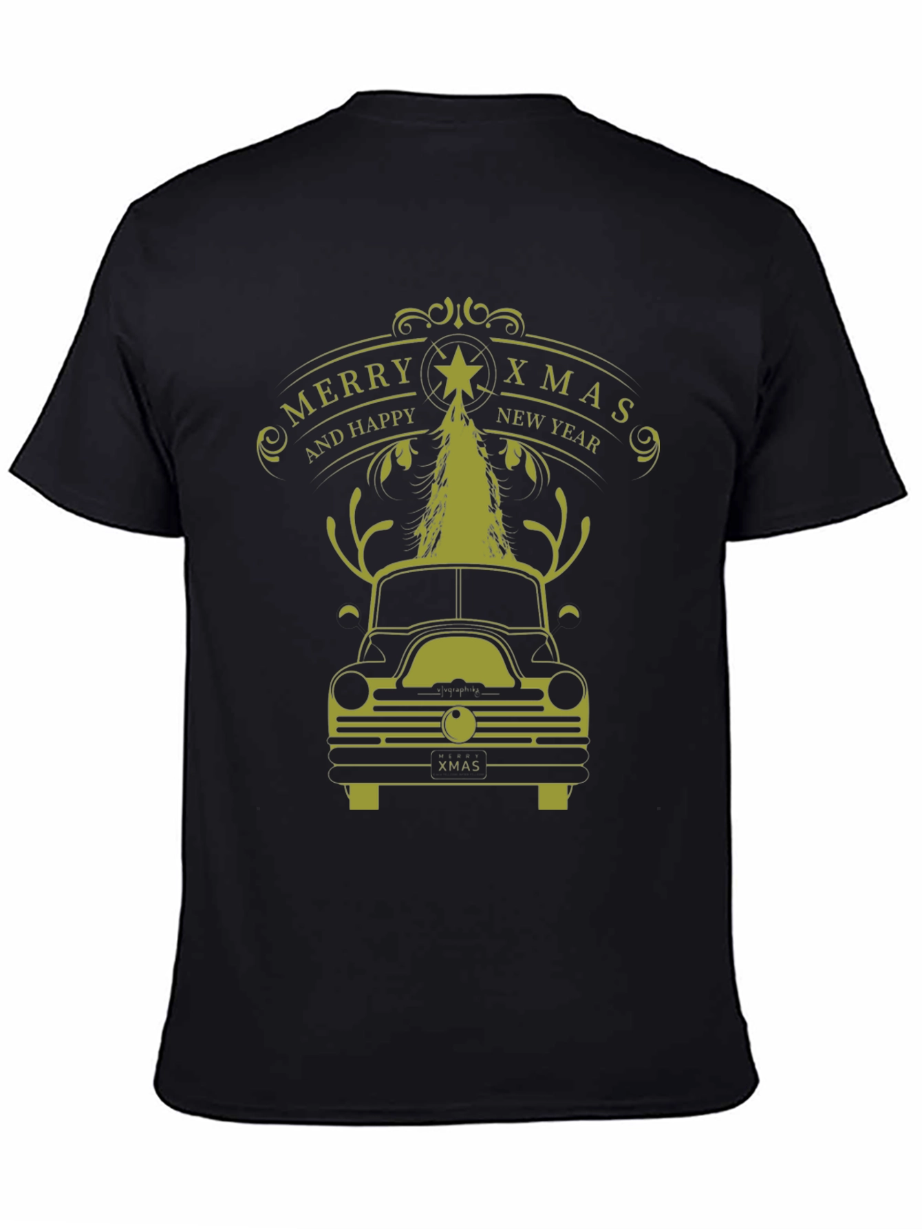Merry Xmas Car T-Shirt - Holiday Festive Tee
