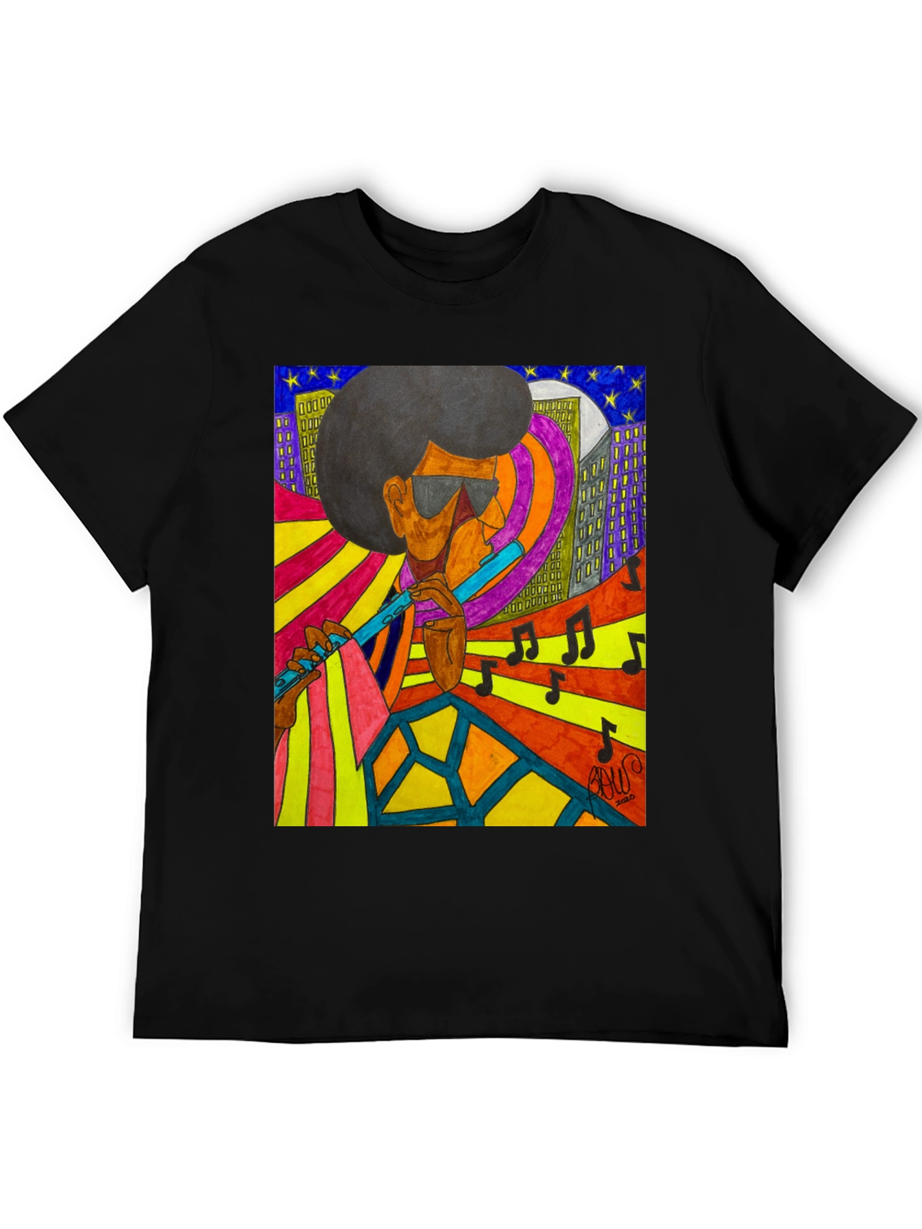 Jazz Musician Graphic T-Shirt