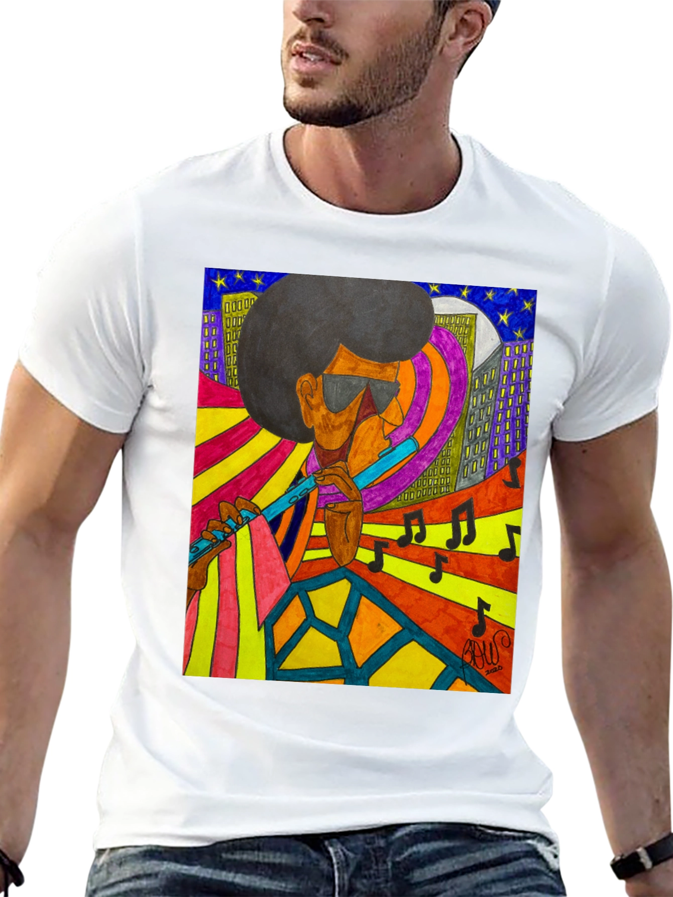 Jazz Musician Graphic T-Shirt