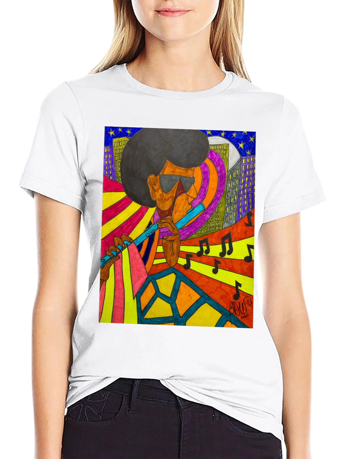 Jazz Musician Graphic T-Shirt