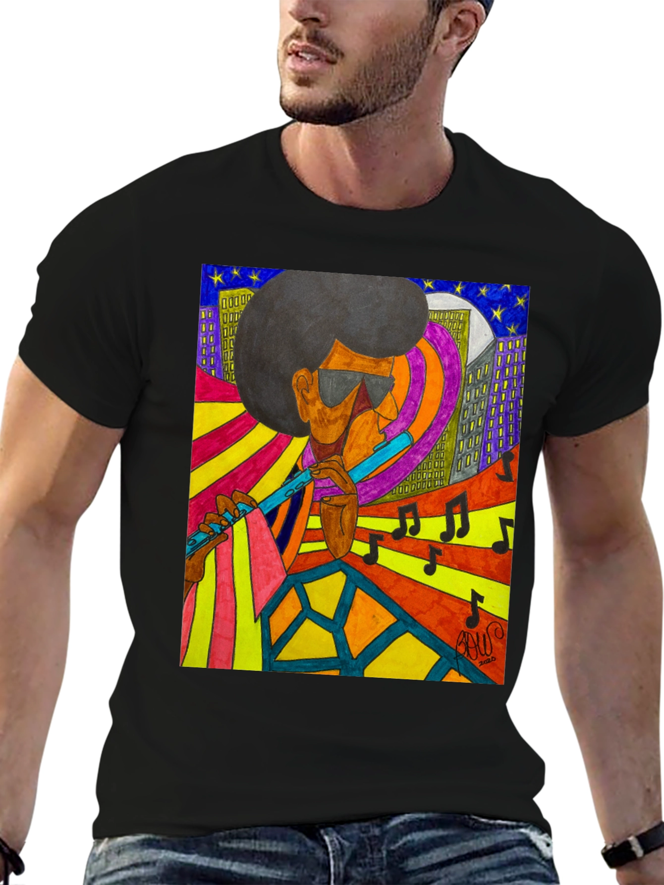 Jazz Musician Graphic T-Shirt