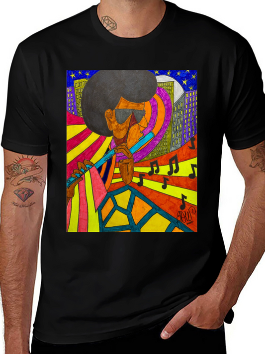 Jazz Musician Graphic T-Shirt
