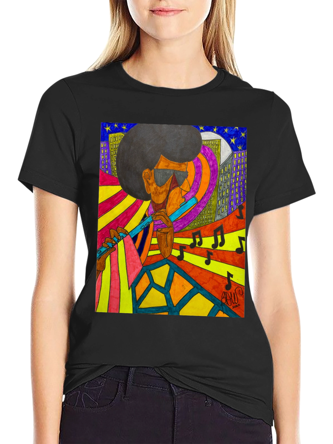 Jazz Musician Graphic T-Shirt