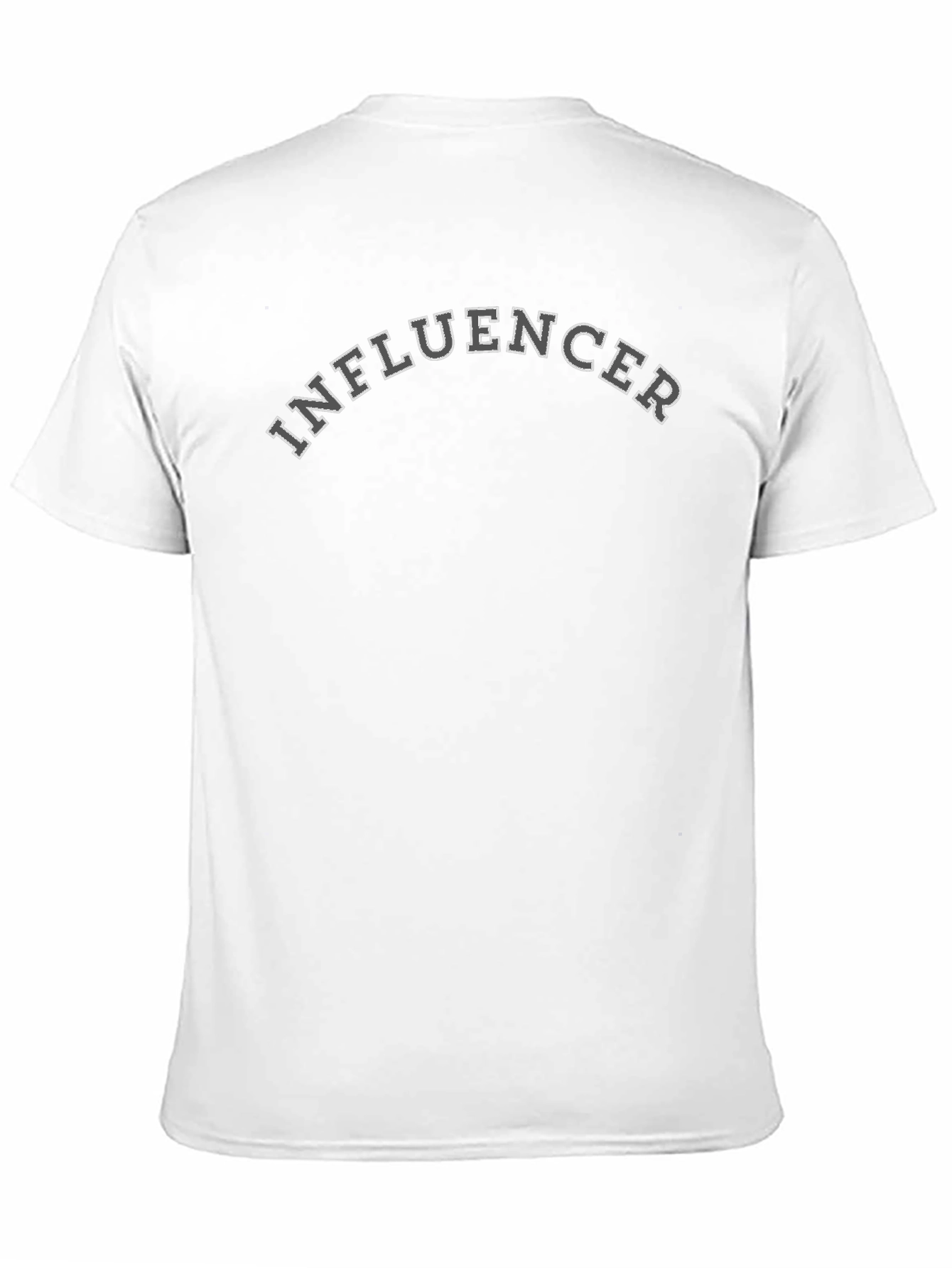 Influencer Black T-Shirt - Modern Graphic Tee