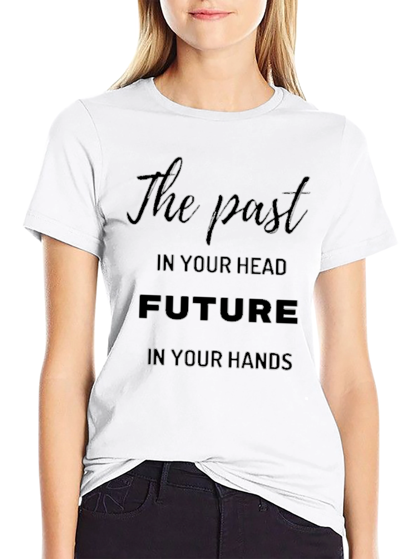 The Past Future Graphic Tee - Motivational Design