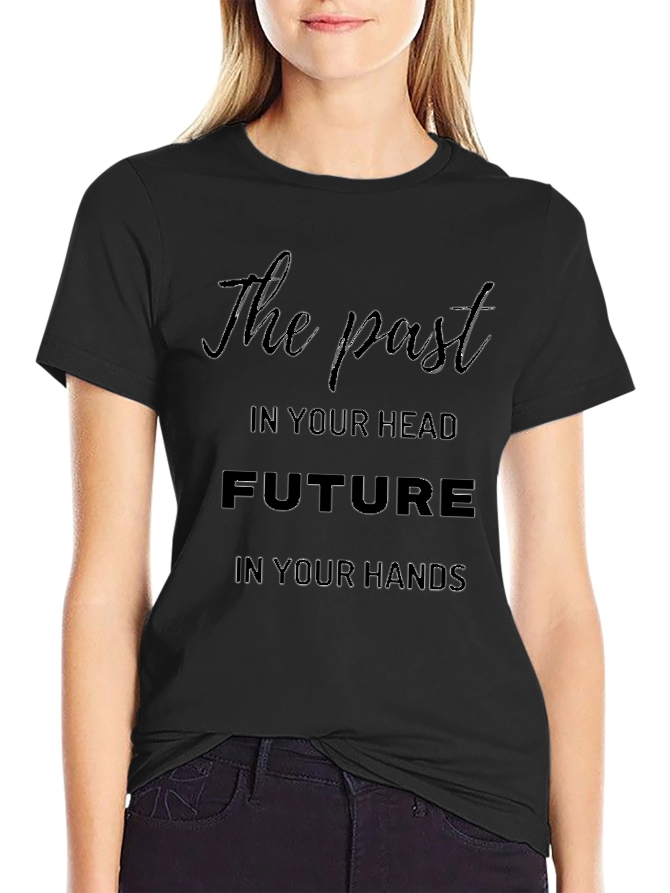 The Past Future Graphic Tee - Motivational Design