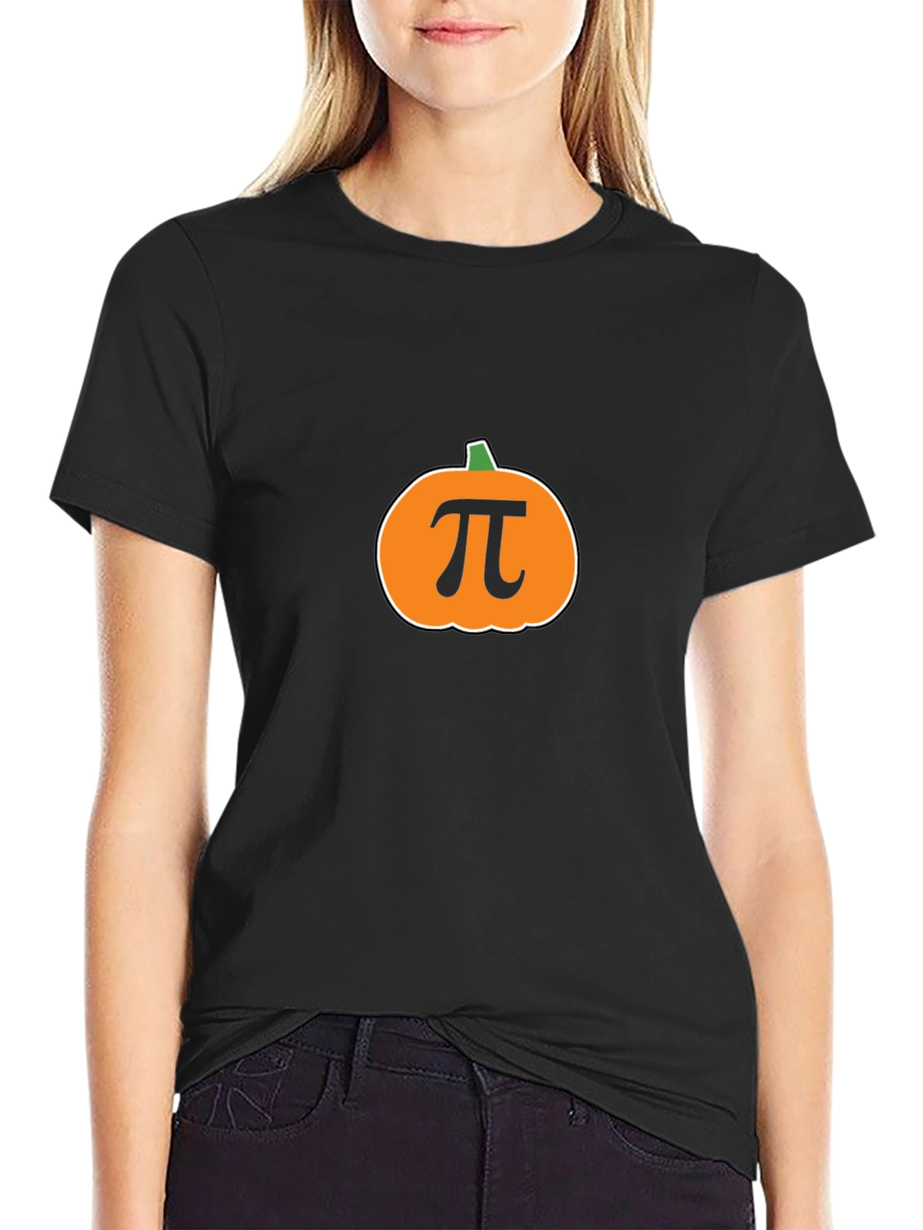 Pumpkin Pi Halloween T-Shirt - Black