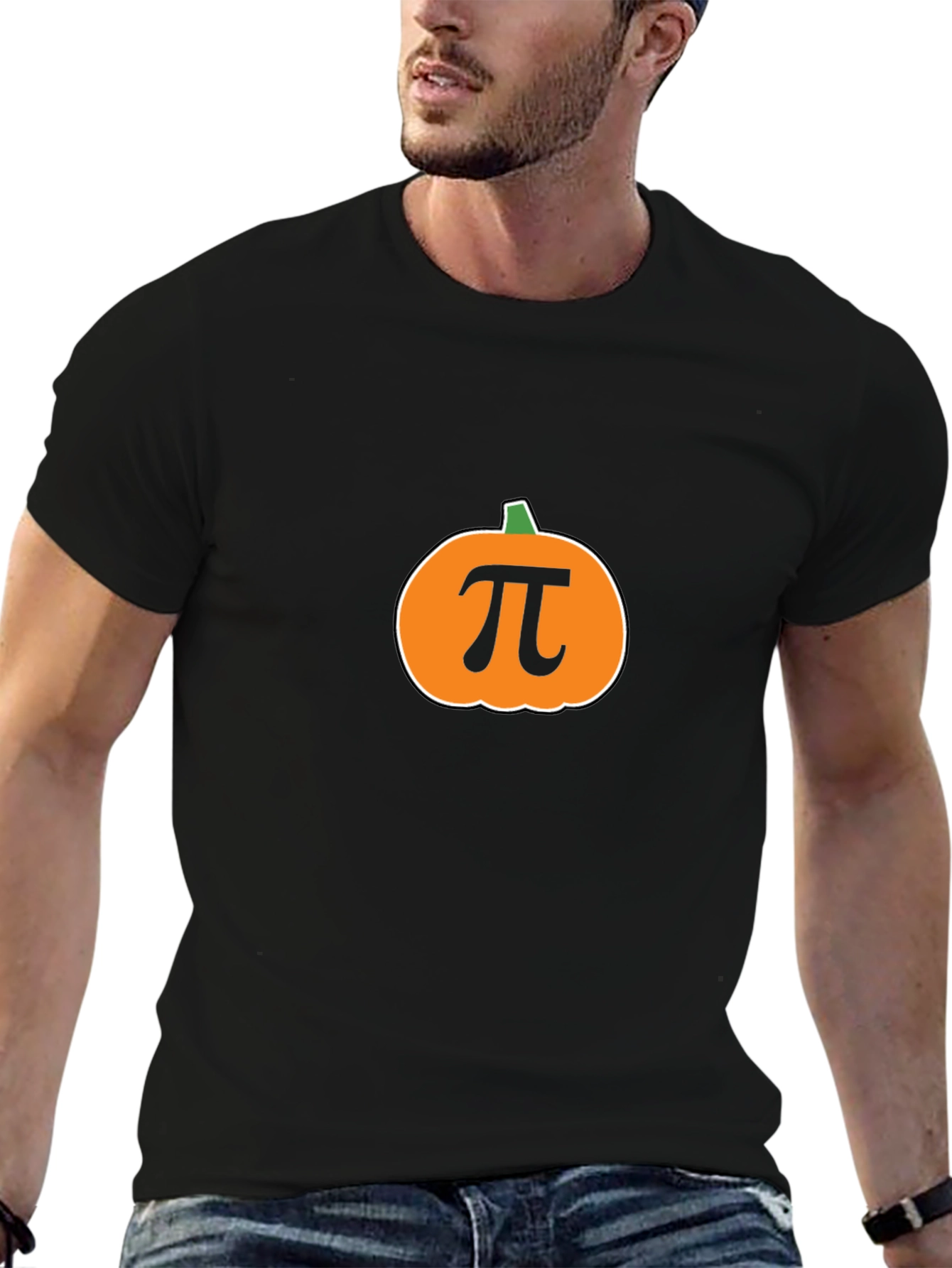 Pumpkin Pi Halloween T-Shirt - Black