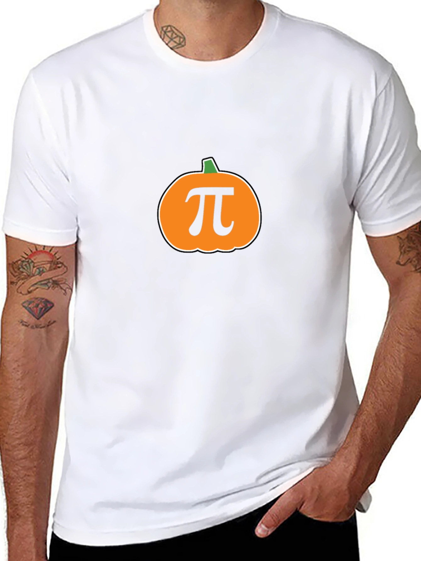 Pumpkin Pi Halloween T-Shirt - Black