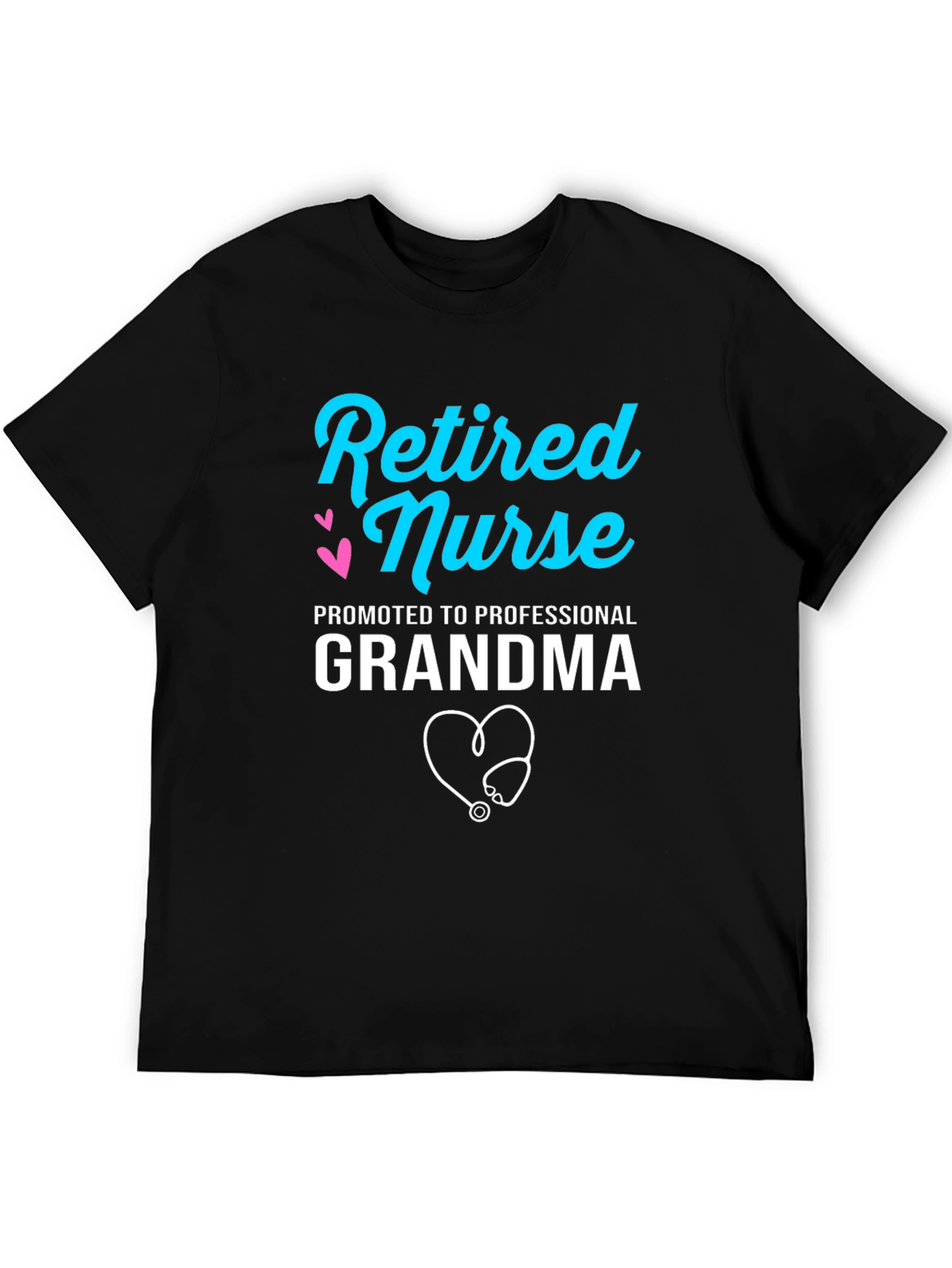 Retired Nurse Professional Grandma Graphic T-Shirt