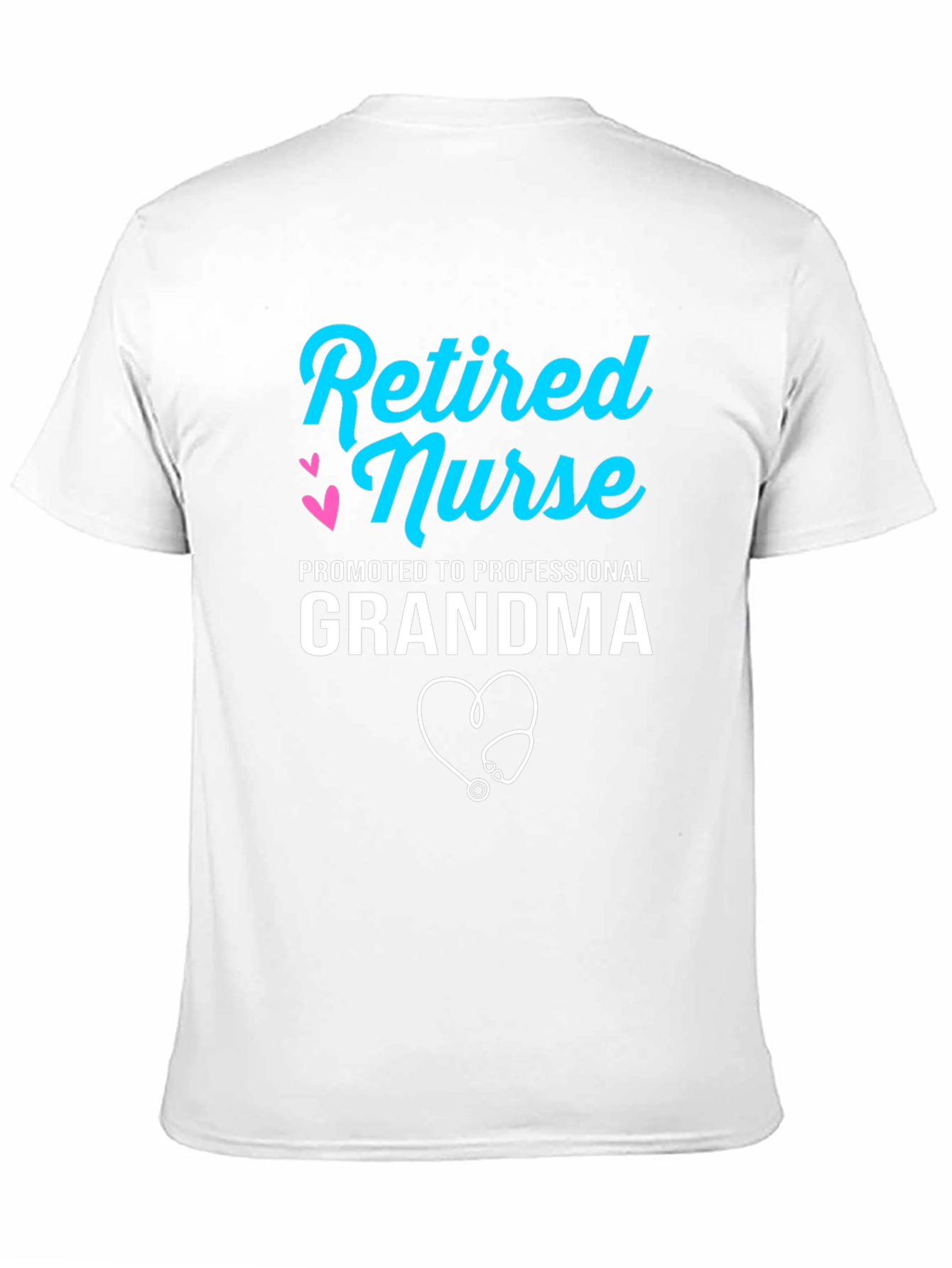 Retired Nurse Professional Grandma Graphic T-Shirt