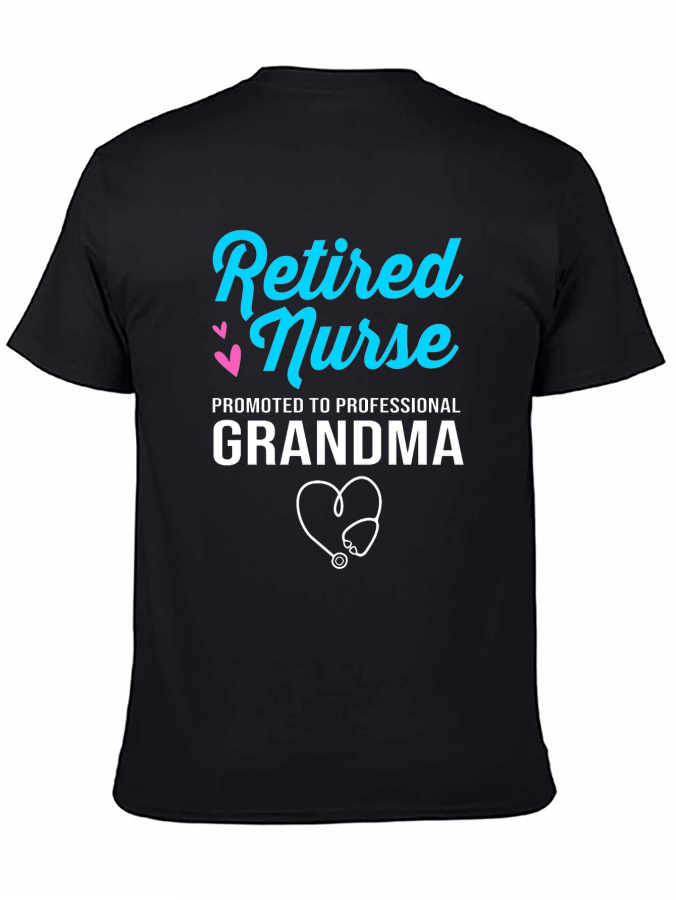 Retired Nurse Professional Grandma Graphic T-Shirt